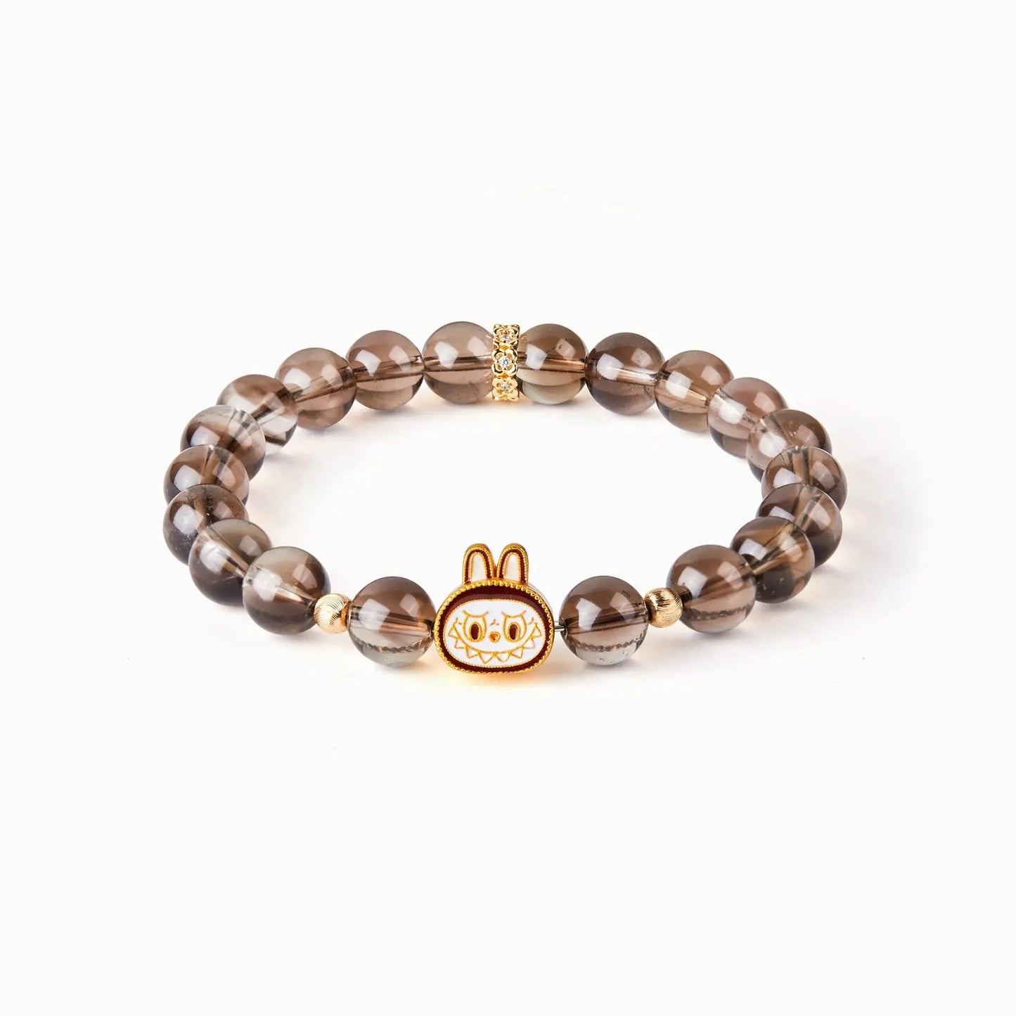Labubu Brown Smoky Quartz Bracelet – Forest Spirit Starymagic