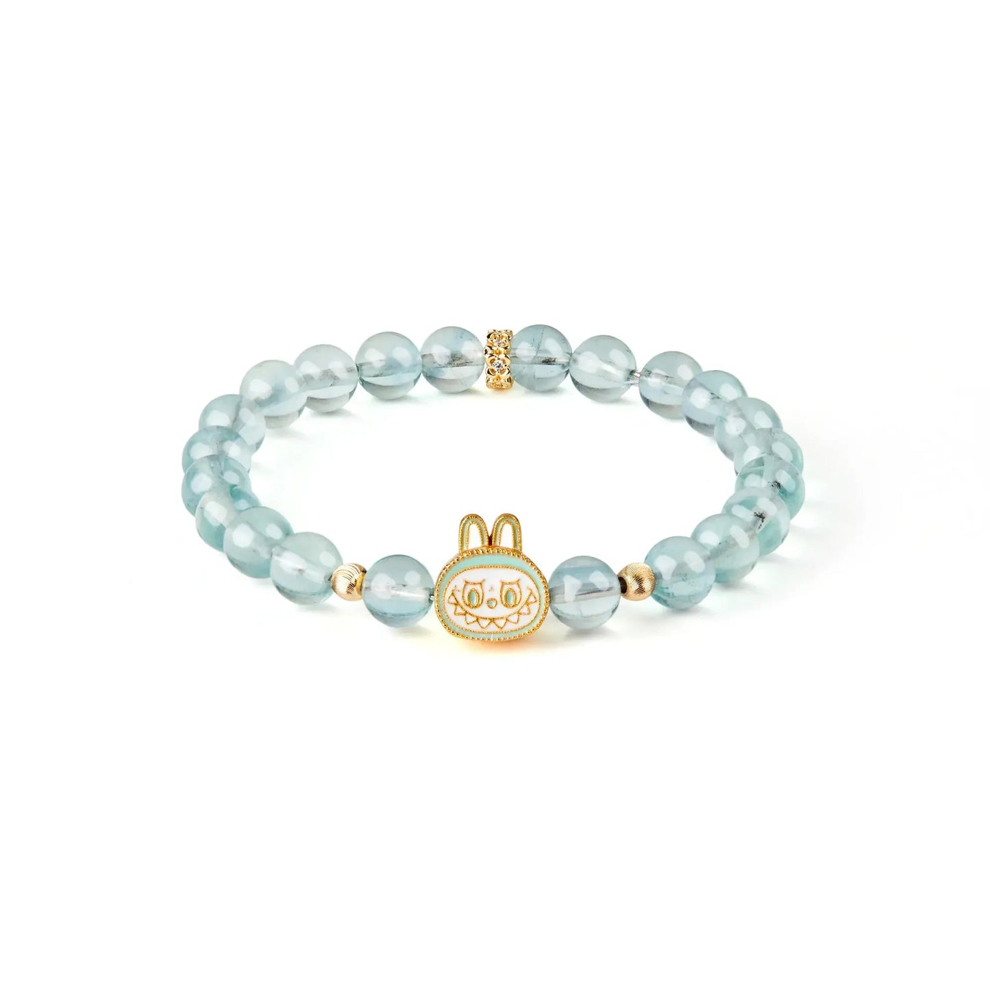 Labubu Green Fluorite Bracelet – Spring Whisper Starymagic