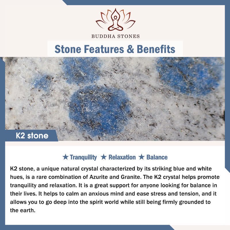 Relaxation and Balance K2 Stone Bracelet Starymagic