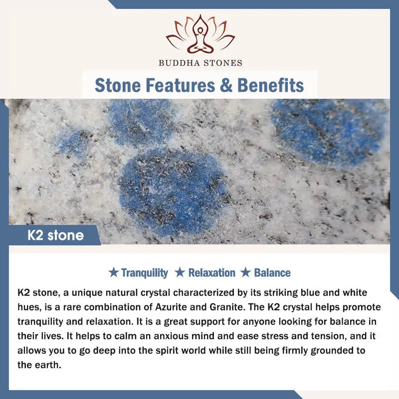 Relaxation and Balance K2 Stone Bracelet Starymagic