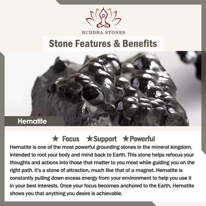 Support Powerful Natural Tiger's Eye Obsidian Hematite Bracelet Starymagic