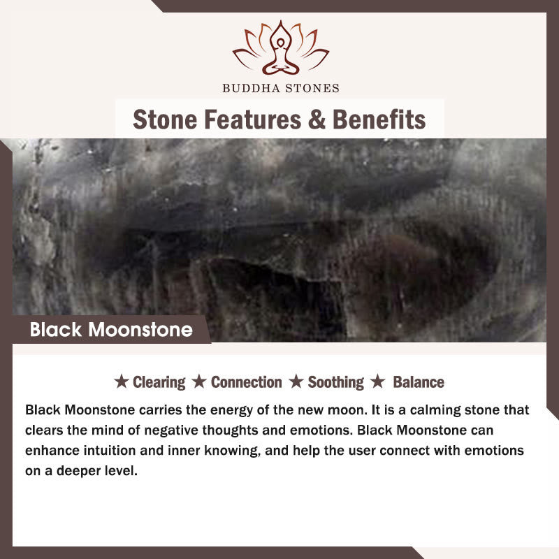 Clearing and Balance Black Moonstone Bracelet Starymagic