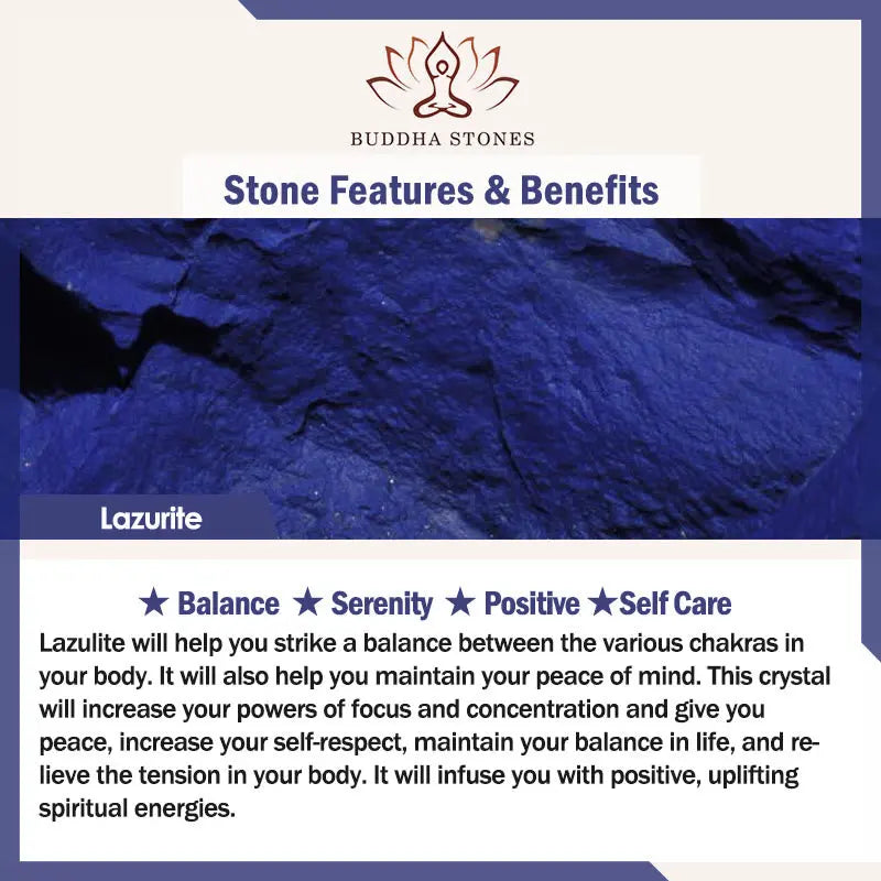 Buddha Stone Lazurite Positive Balance Bracelet BS