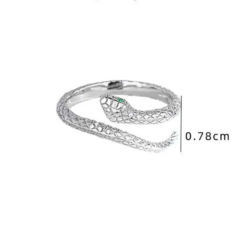 Buddha Stones 925 Sterling Silver Year Of The Snake Adjustable Protection Ring BS