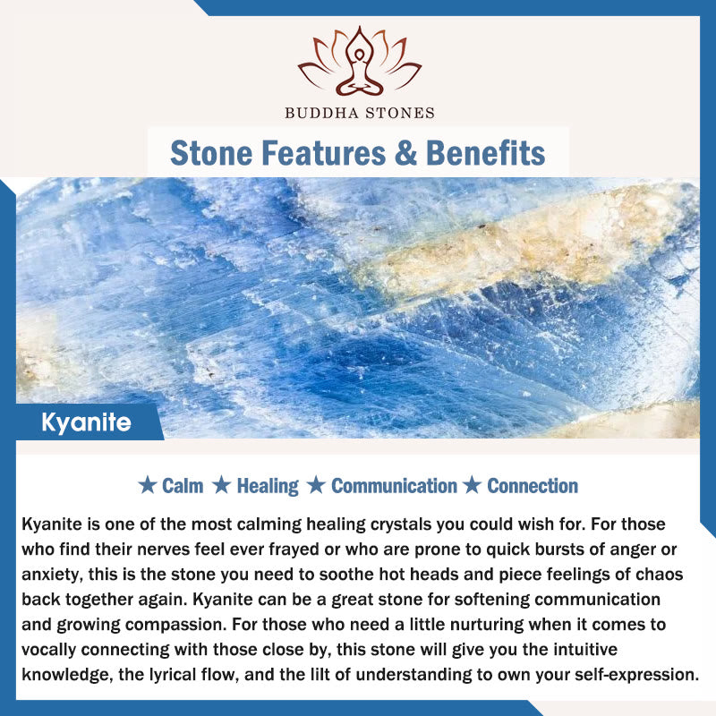 Buddha Stones Kyanite Healing Bracelet BS