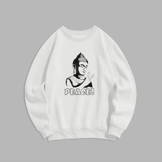 Buddha Stones Peace Fleece Lined Sweatshirt BS