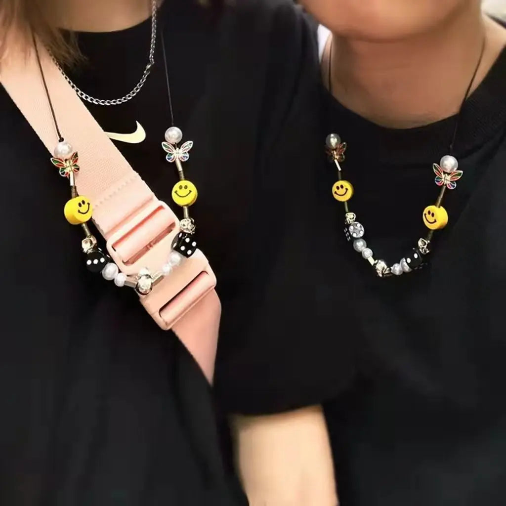 Jewelry × Vintage Pearl Smile Skull Dice Necklace Starymagic