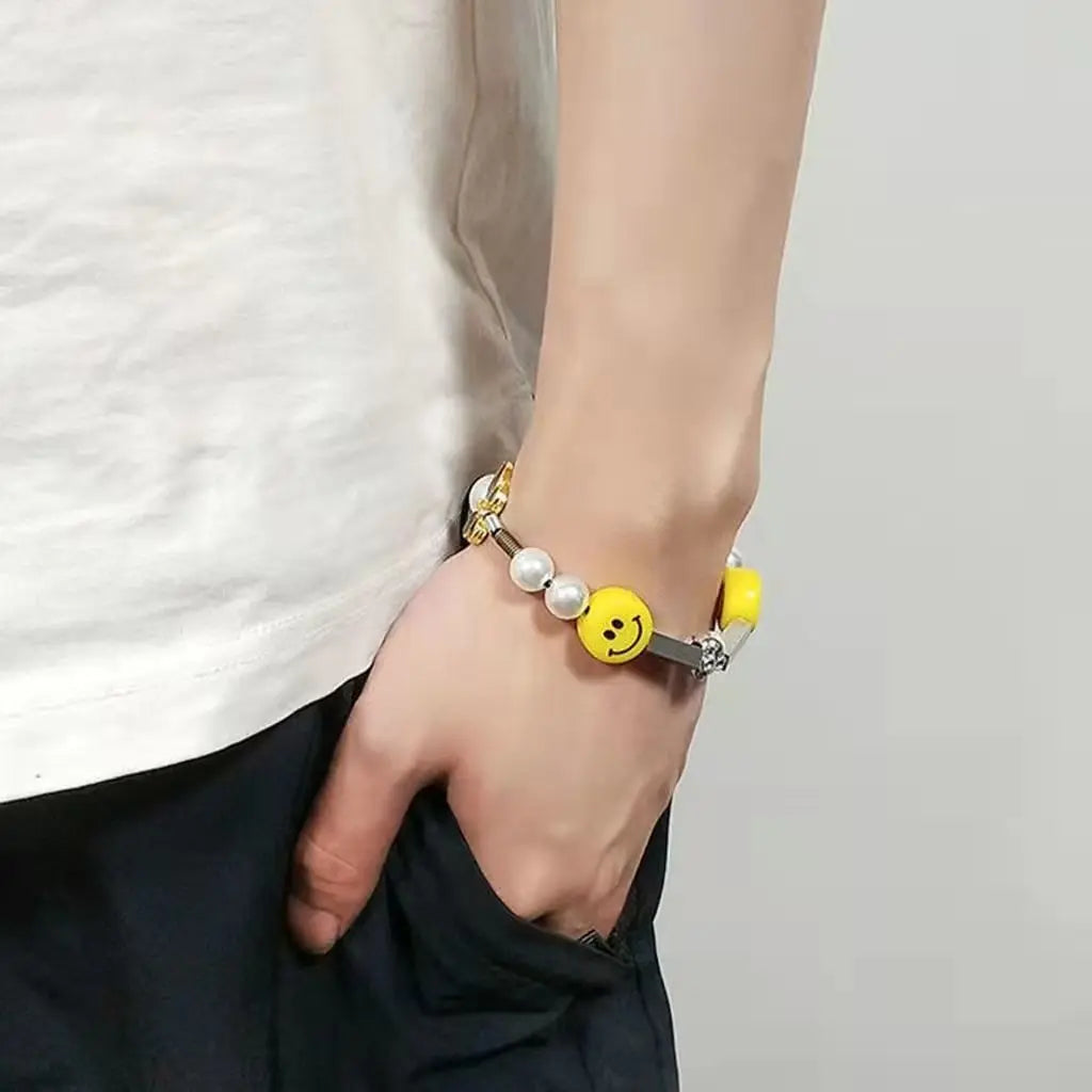 Jewelry × Vintage Pearl Smile Skull Dice Necklace Starymagic