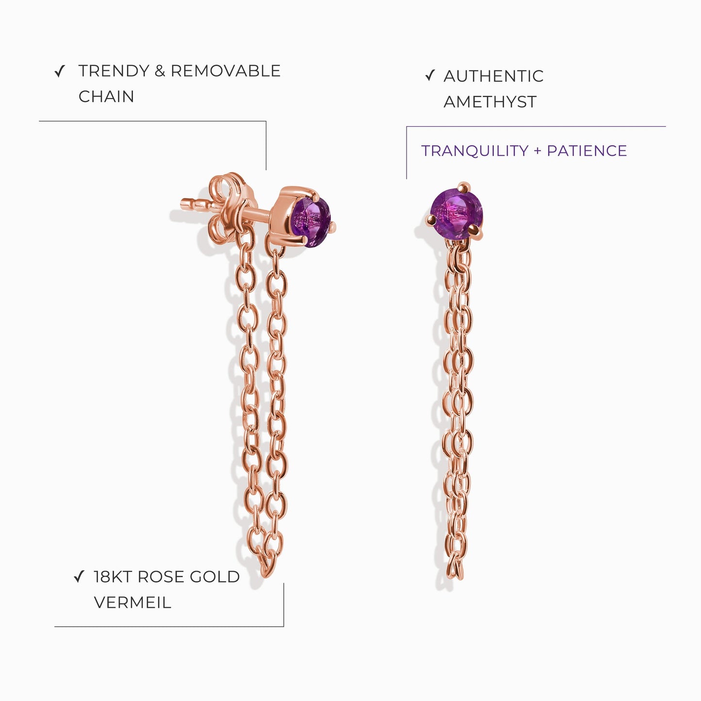 Two Of A Kind Set - February Birthstone Moon Magic