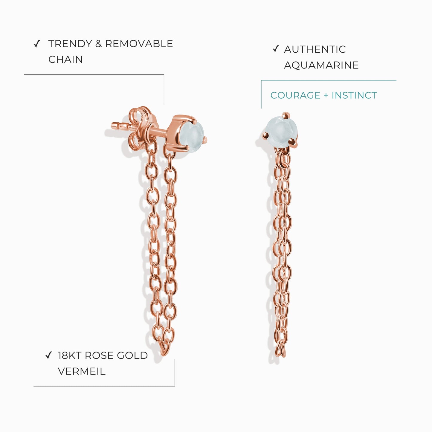 Two Of A Kind Set - March Birthstone Moon Magic