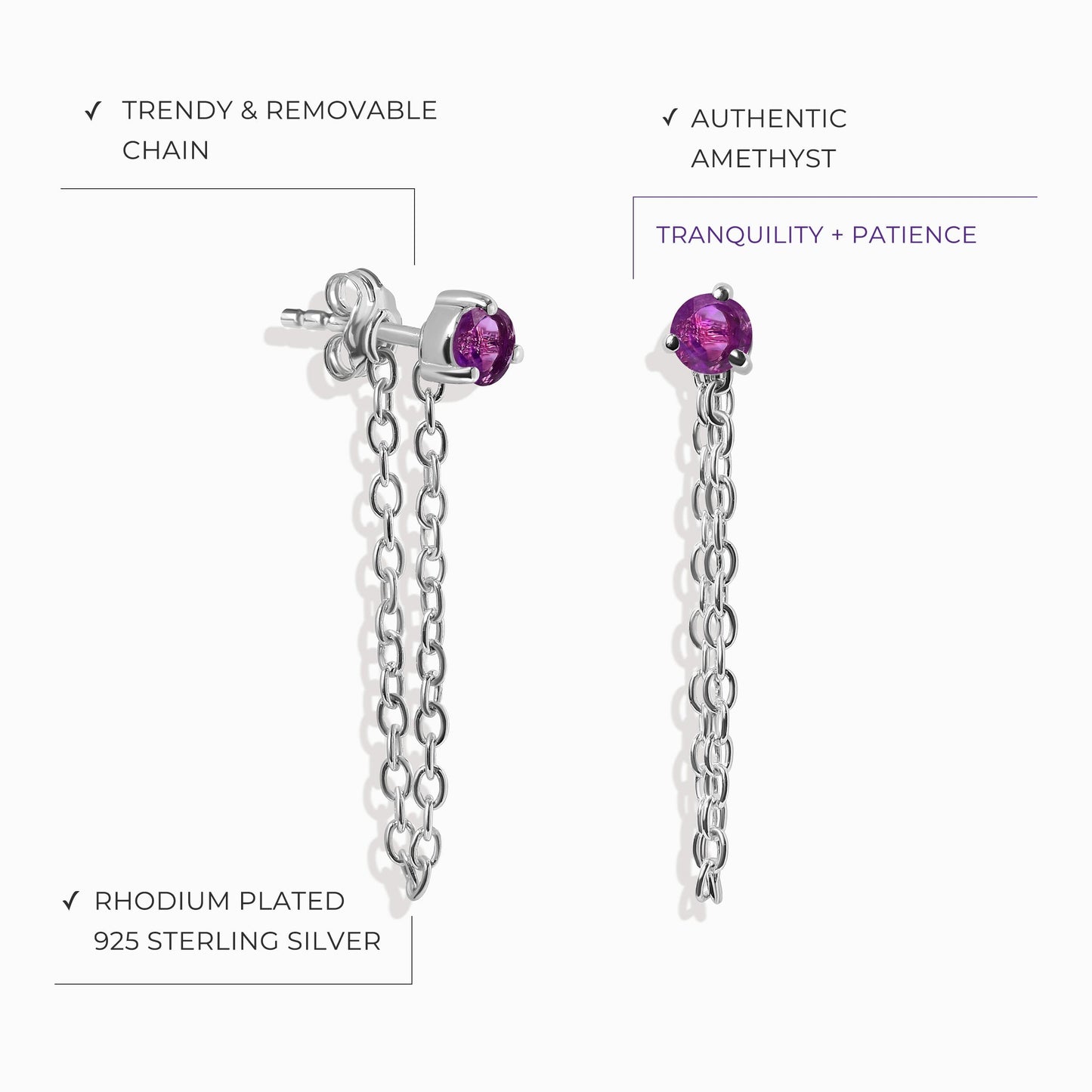 Two Of A Kind Set - February Birthstone Moon Magic