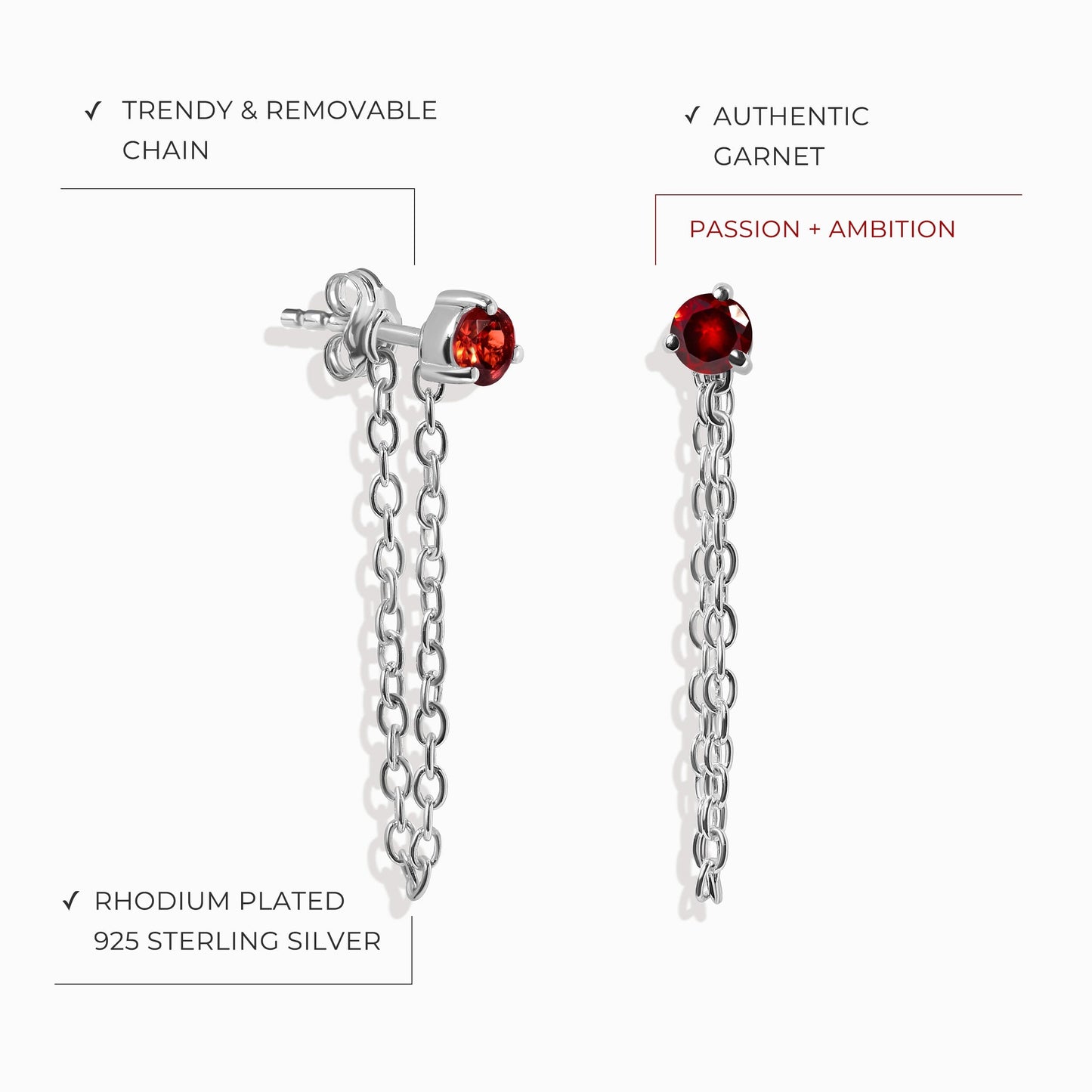 Two of A Kind Set - January Birthstone Moon Magic