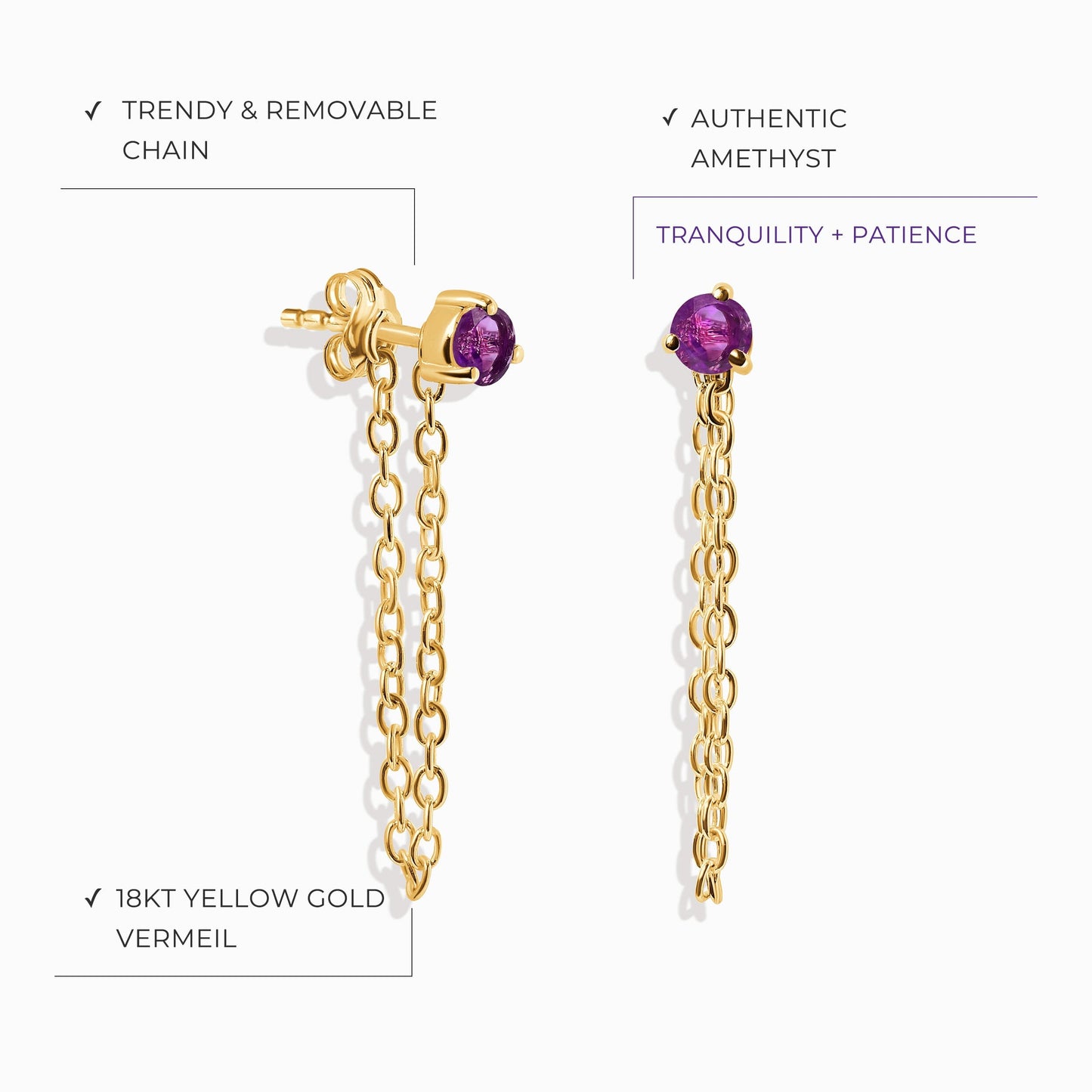 Two Of A Kind Set - February Birthstone Moon Magic
