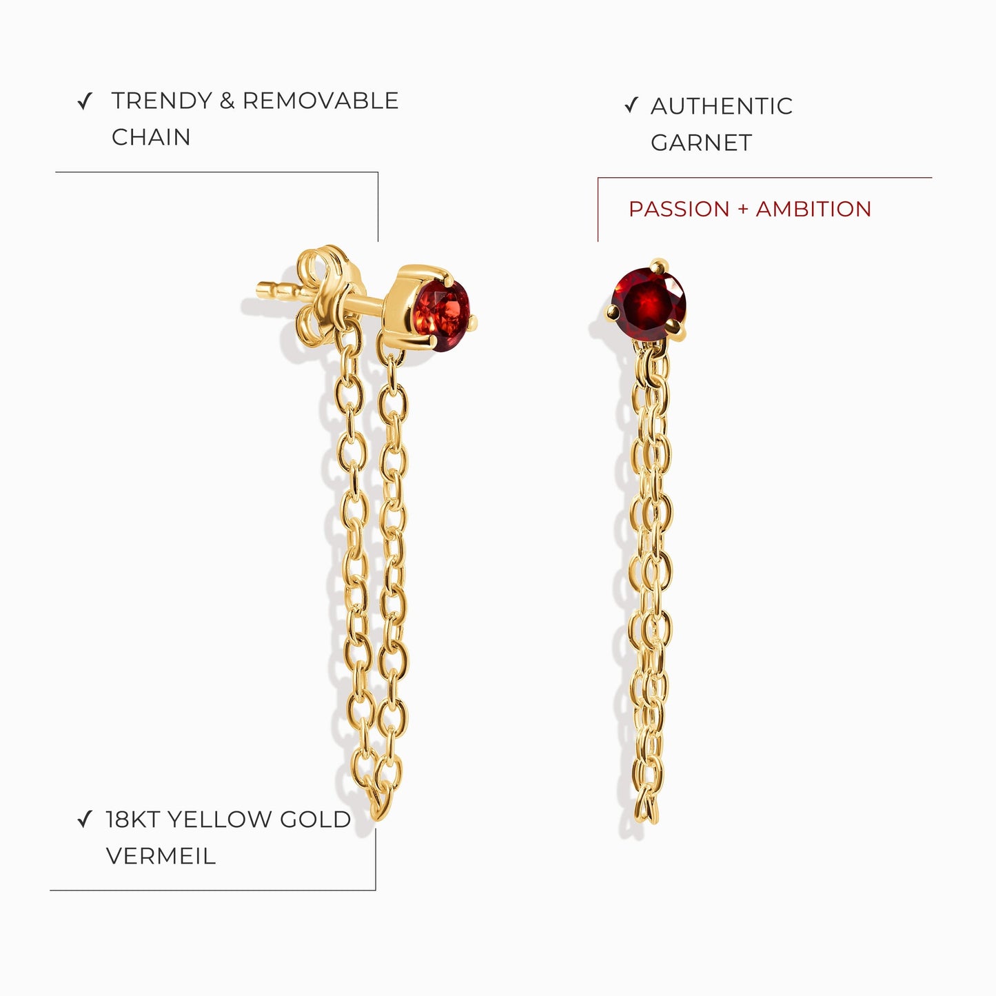 Two of A Kind Set - January Birthstone Moon Magic