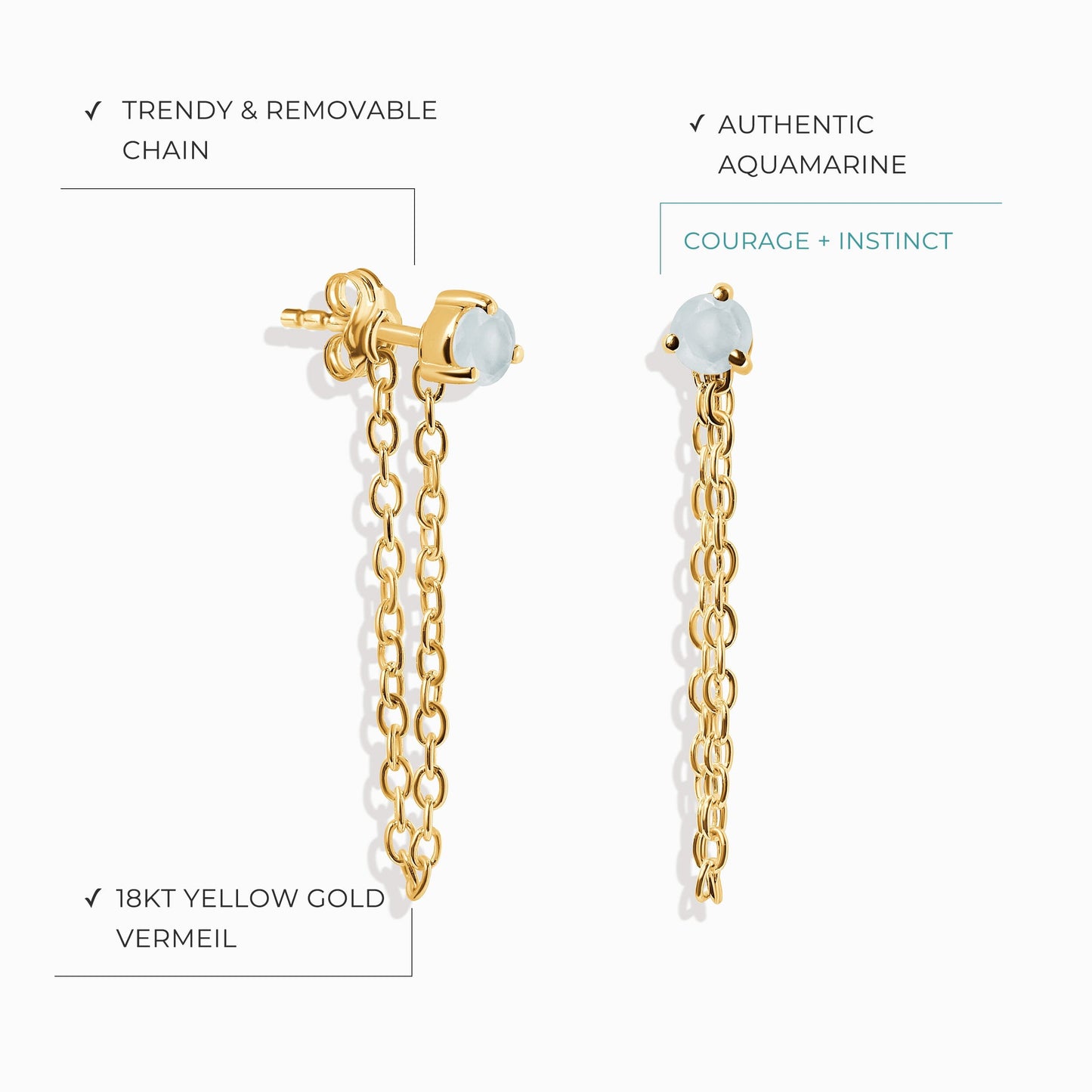 Two Of A Kind Set - March Birthstone Moon Magic