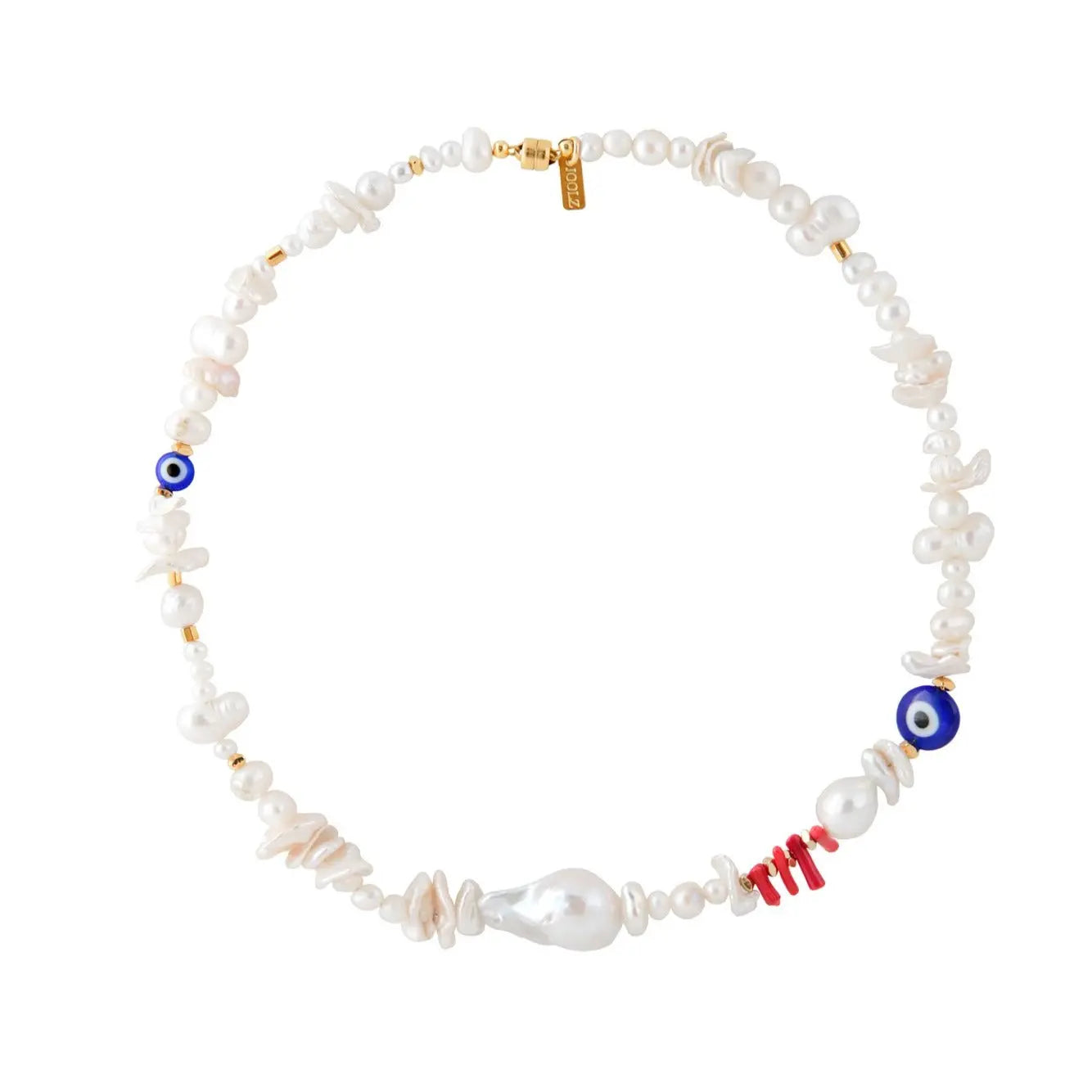 Alessa Baroque Pearl Necklace Joolz by Martha Calvo