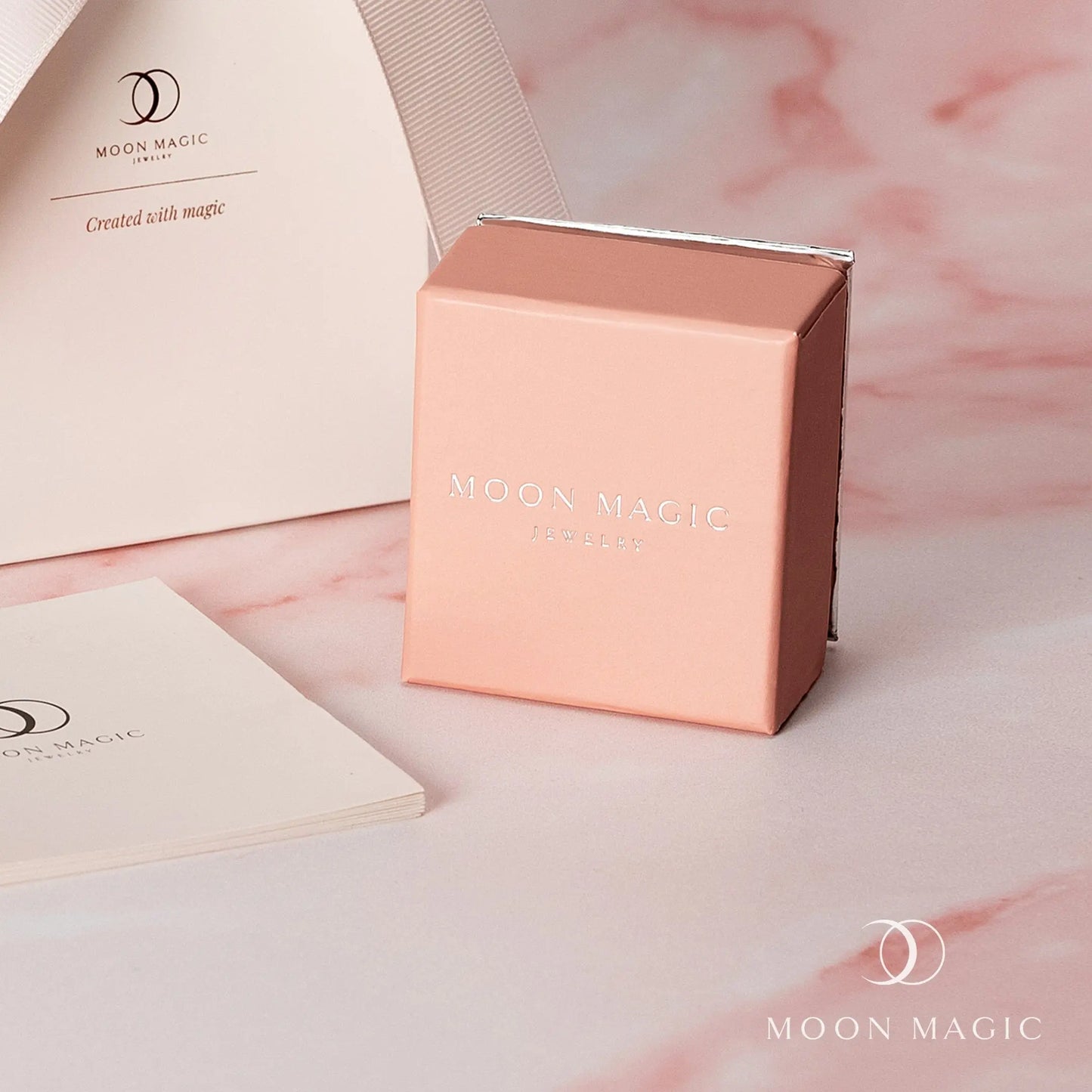 Rose Quartz Garnet Studs - Toi Et Moi Moon Magic