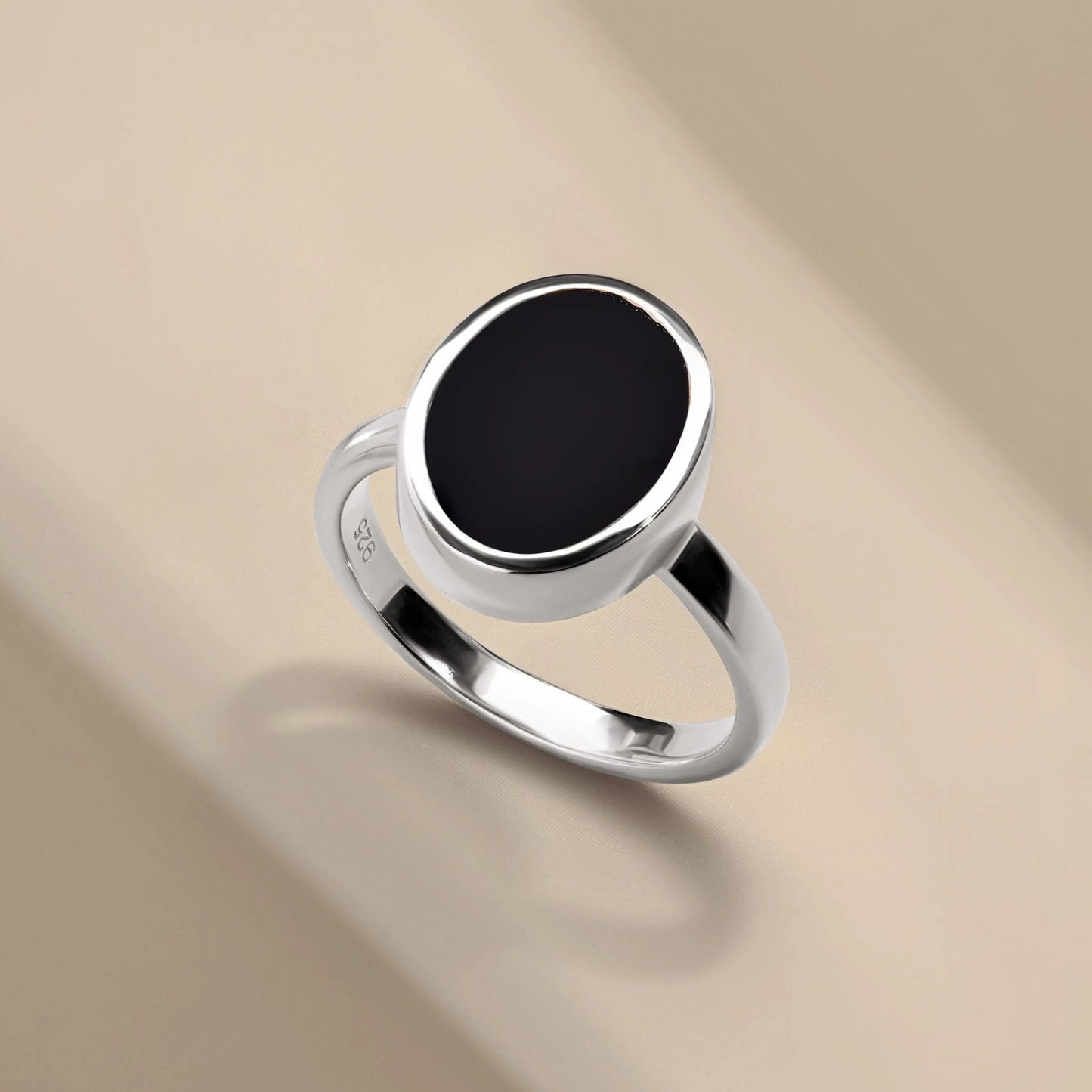 Crystal Ring - Enfolded Black Onyx Moon Magic