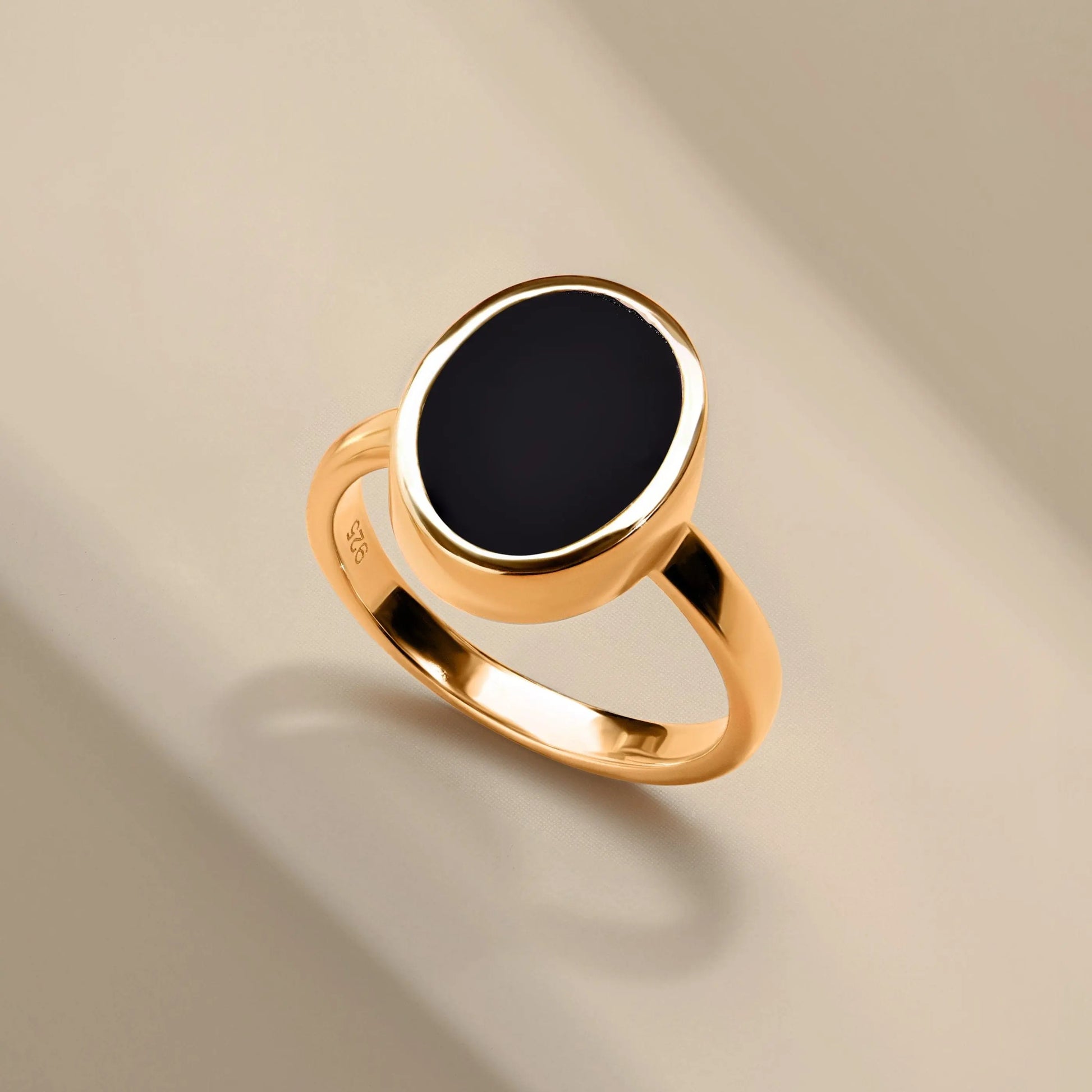 Crystal Ring - Enfolded Black Onyx Moon Magic