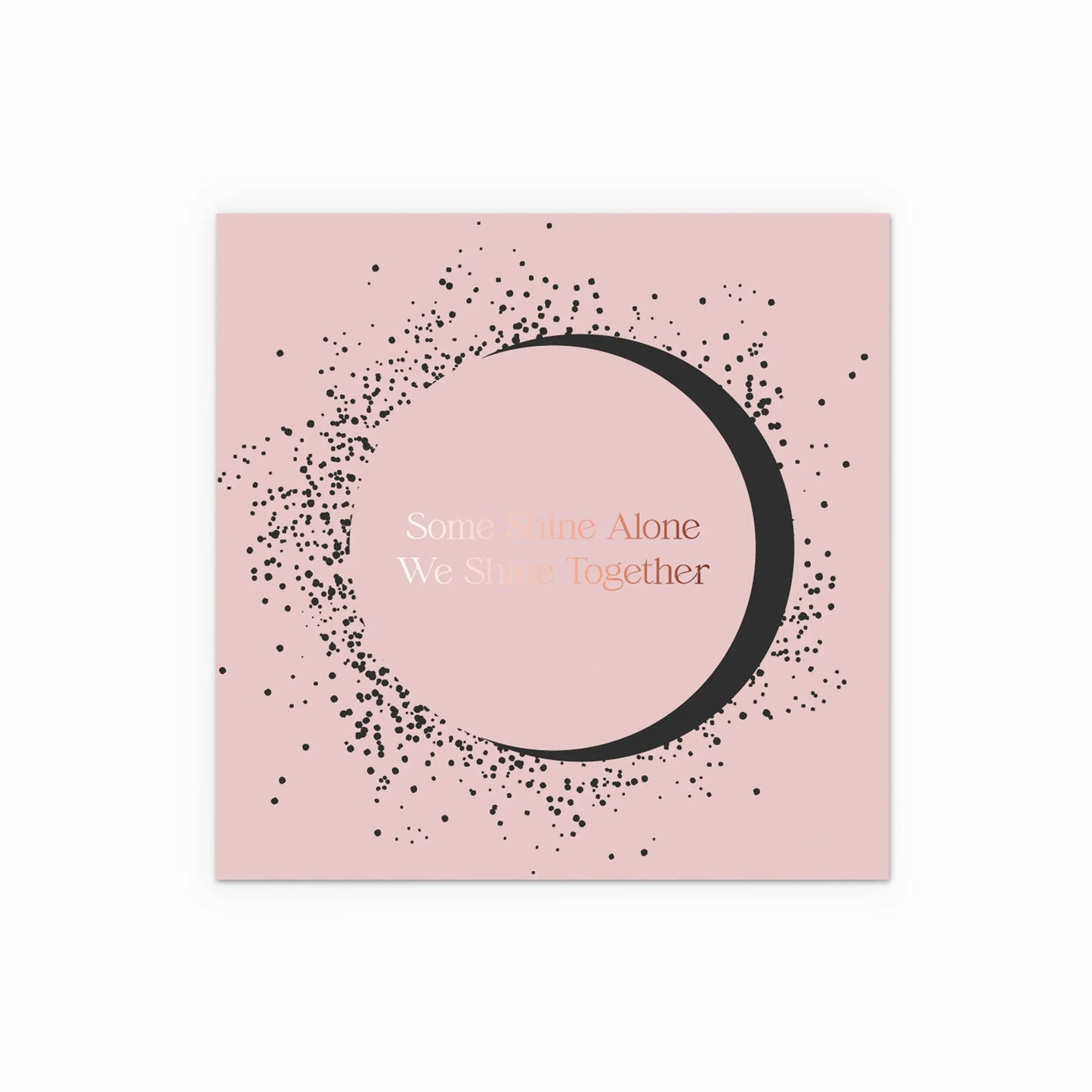 Pink Gift Bag & Black Gift Card Set - Large Moon Magic
