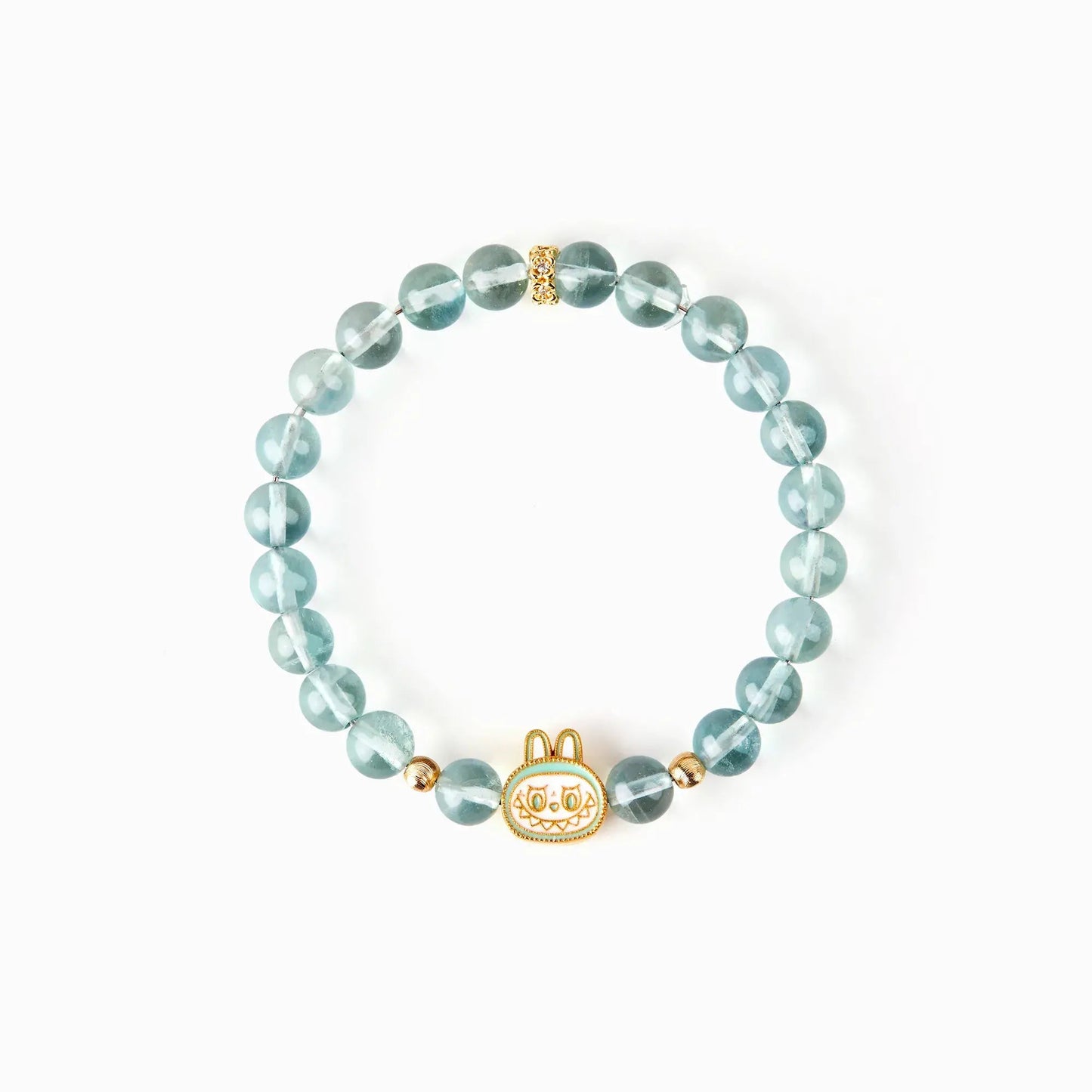 Labubu Green Fluorite Bracelet – Spring Whisper Starymagic