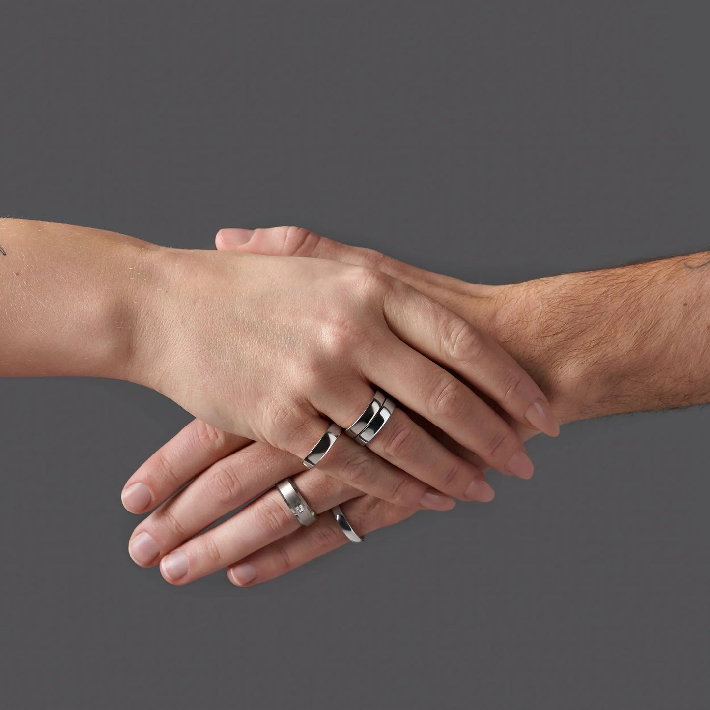White Zircon Unisex Ring - Crafted Moon Magic