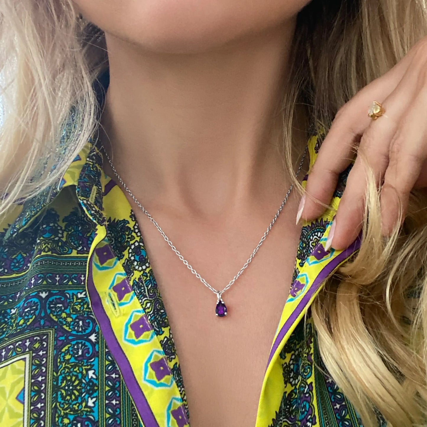 Amethyst Necklace - Inner Peace Moon Magic