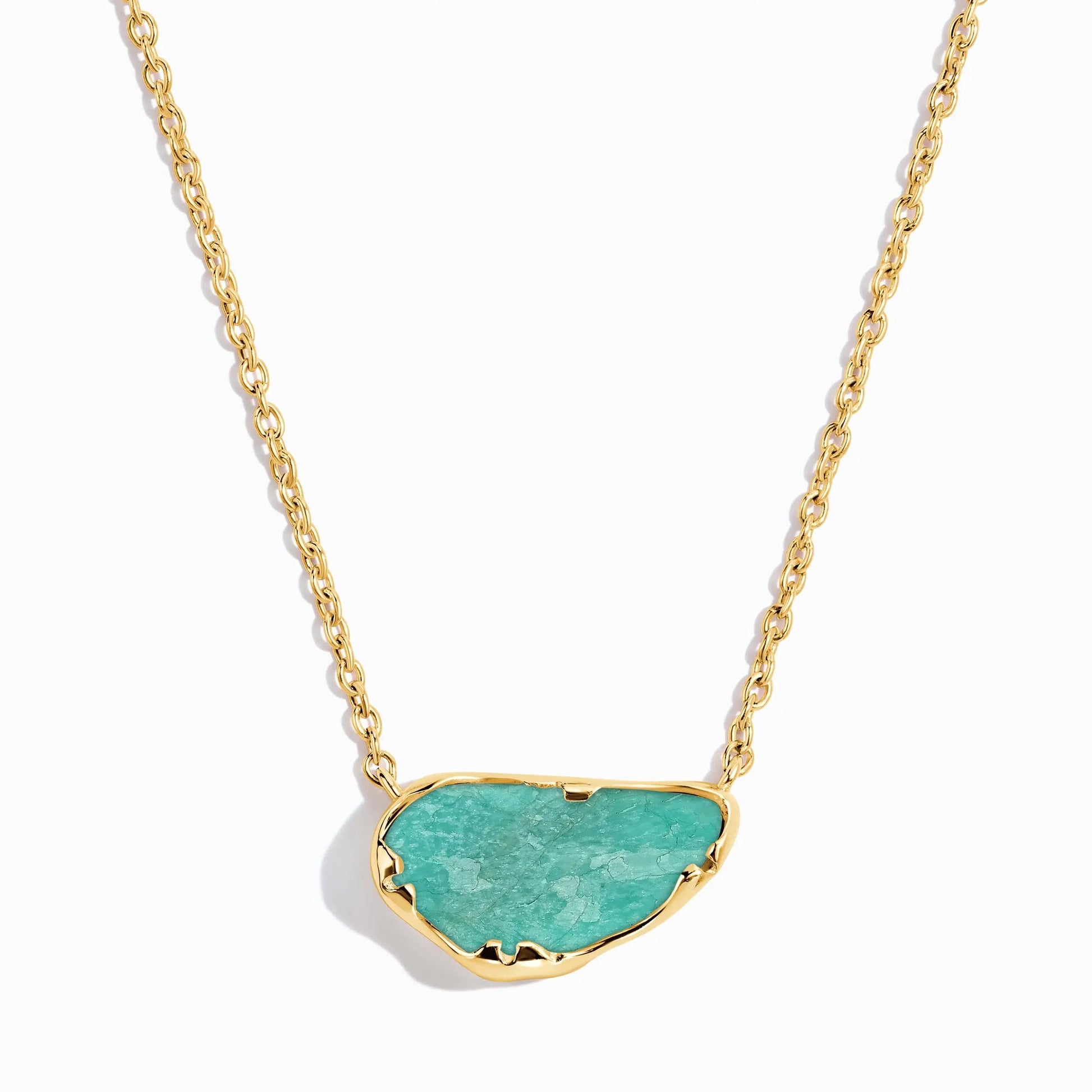 Raw Crystal Necklace - Sacred Amazonite Moon Magic
