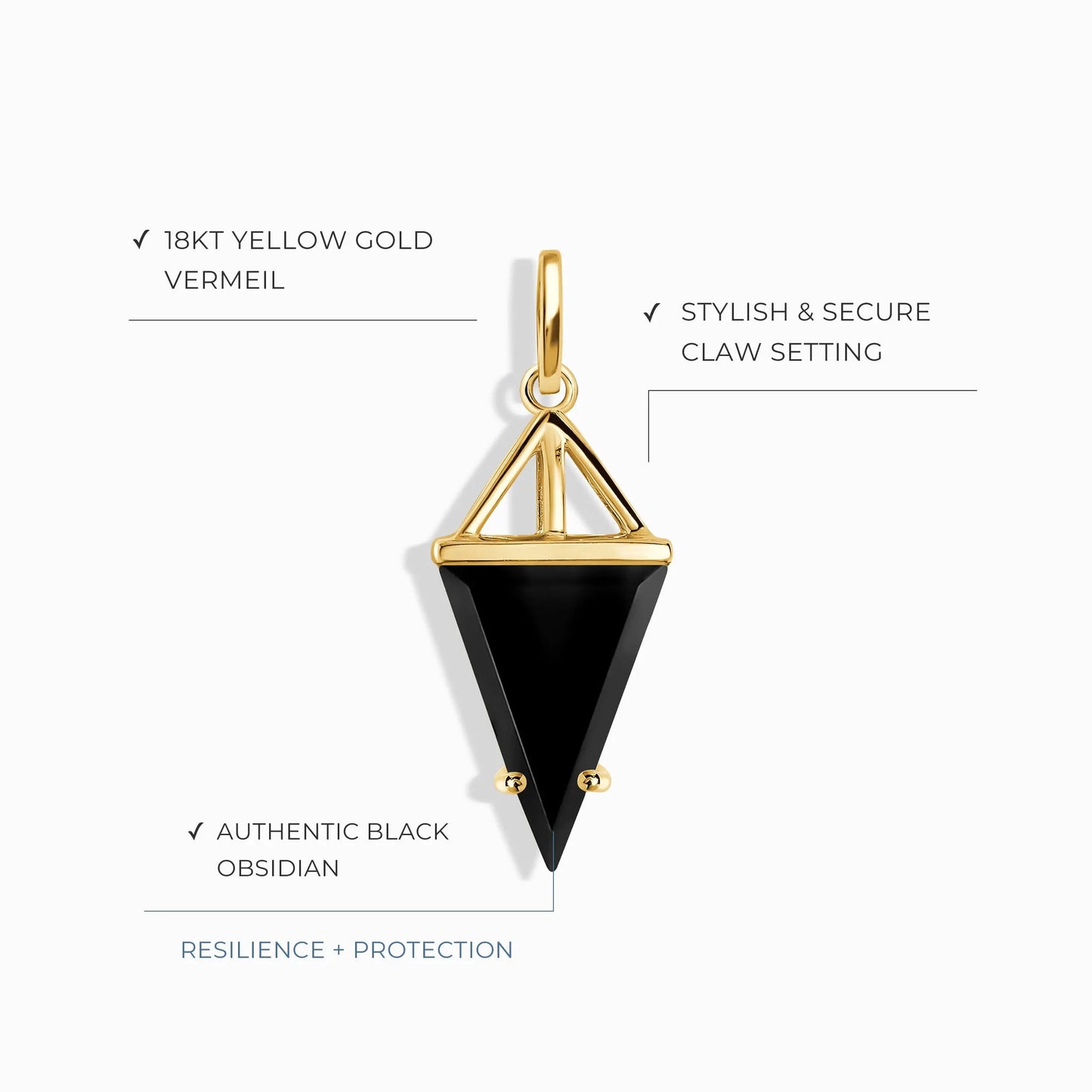 Black Obsidian Charm - Heroine Moon Magic