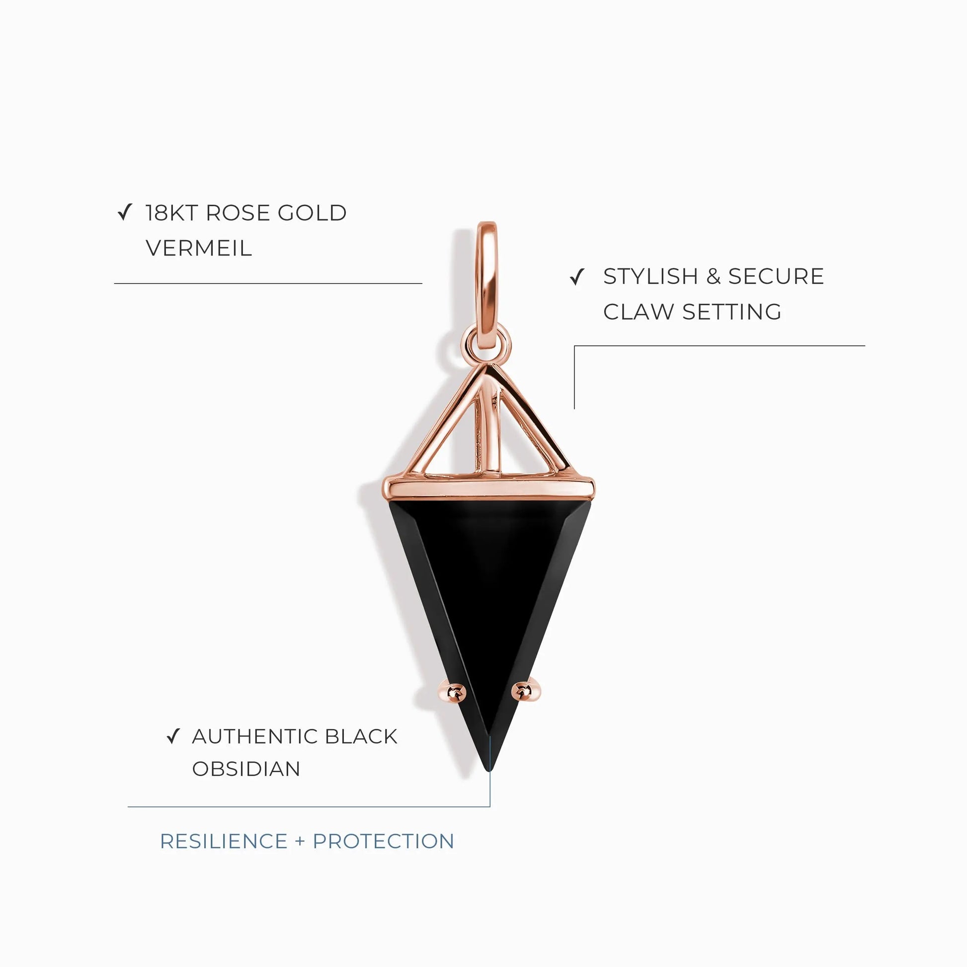 Black Obsidian Charm - Heroine Moon Magic