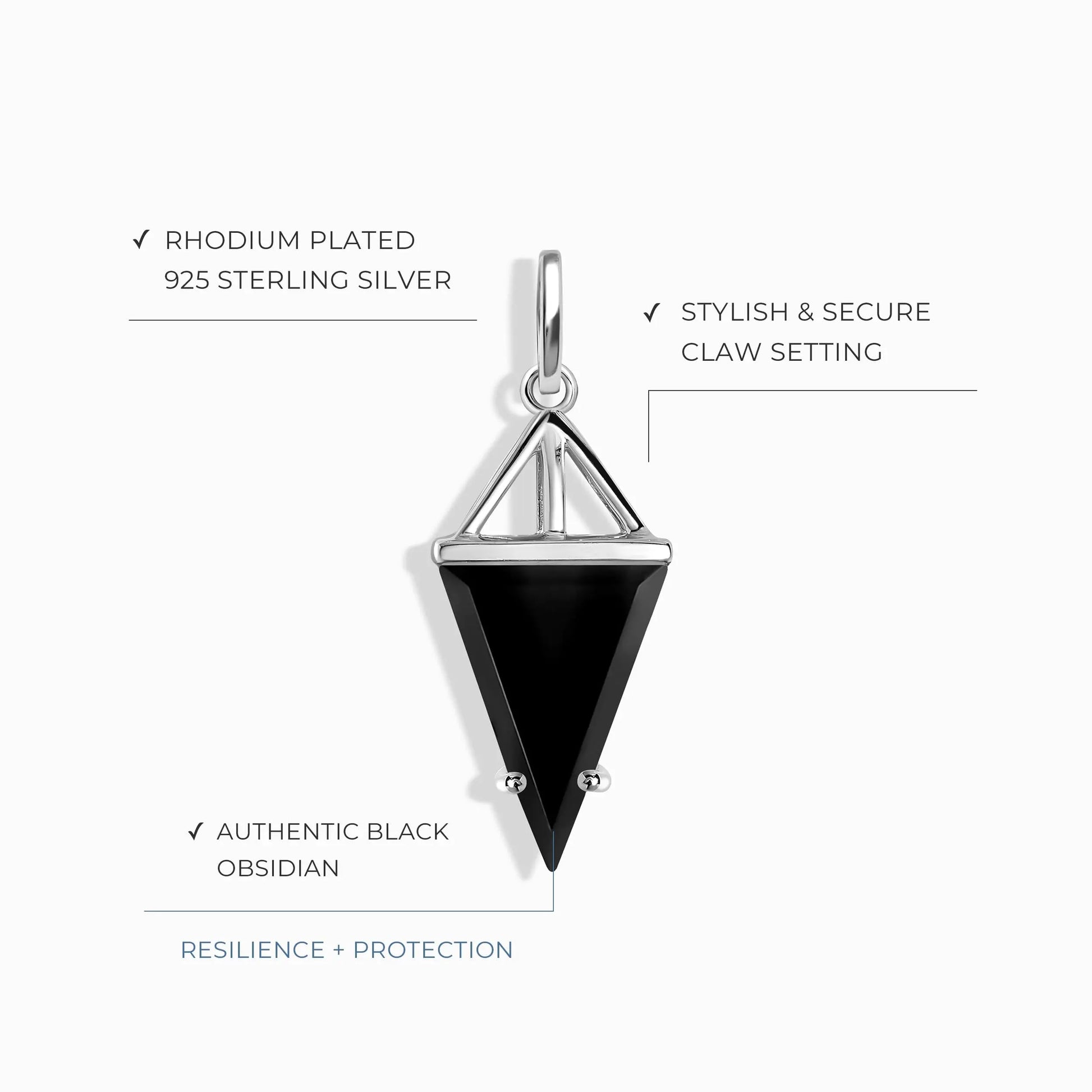 Black Obsidian Charm - Heroine Moon Magic