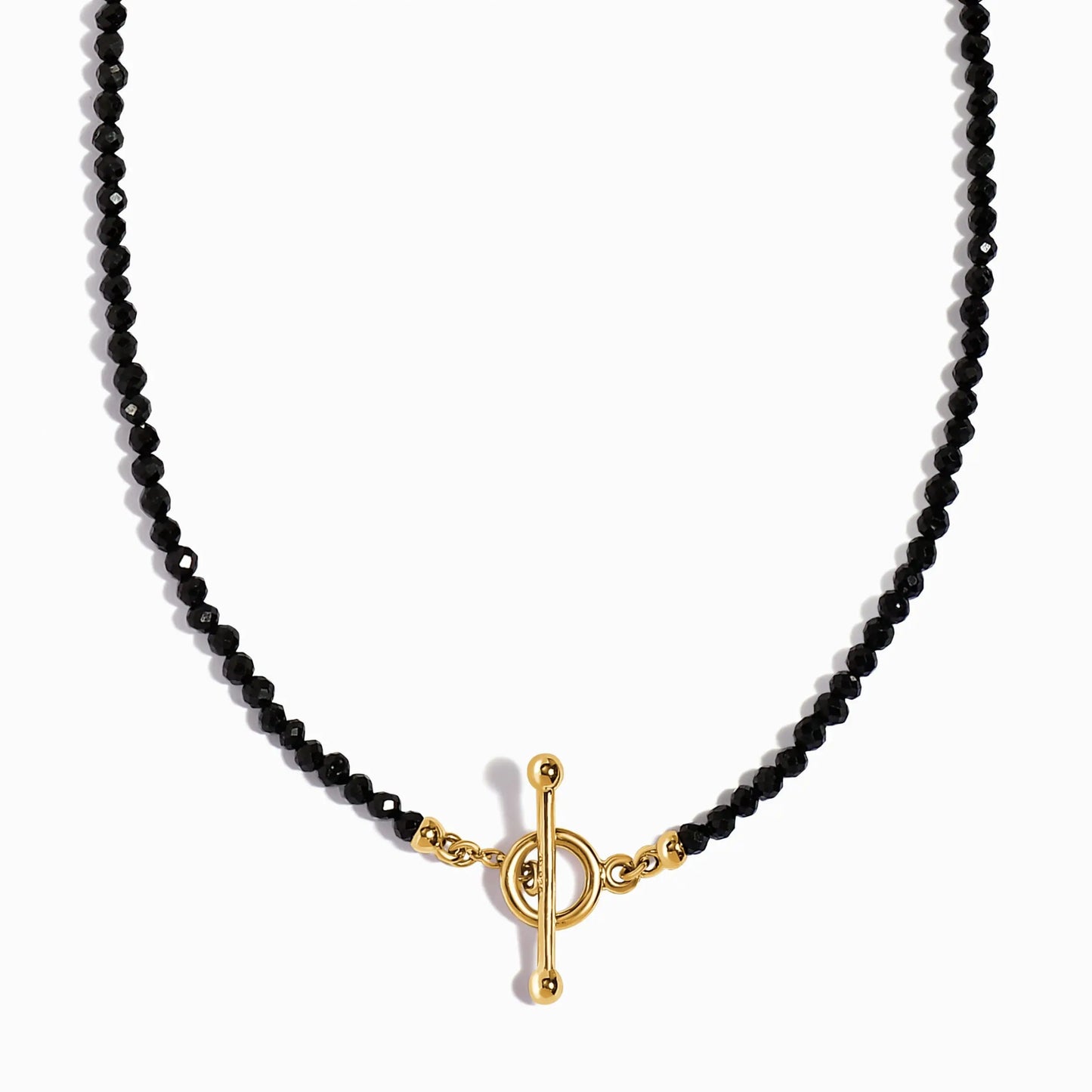 Black Spinel T-Lock Beads Necklace - Raise Your Vibrations Moon Magic