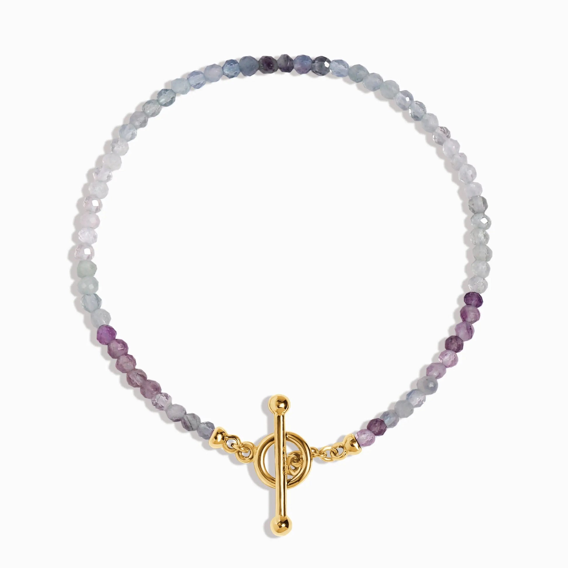 Fluorite T-Lock Beads Bracelet - Raise Your Vibrations Moon Magic