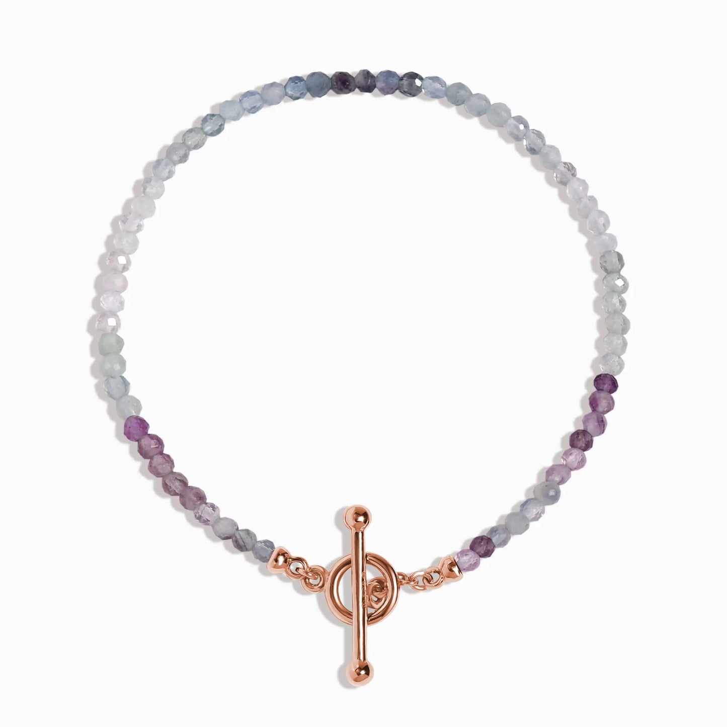 Fluorite T-Lock Beads Bracelet - Raise Your Vibrations Moon Magic