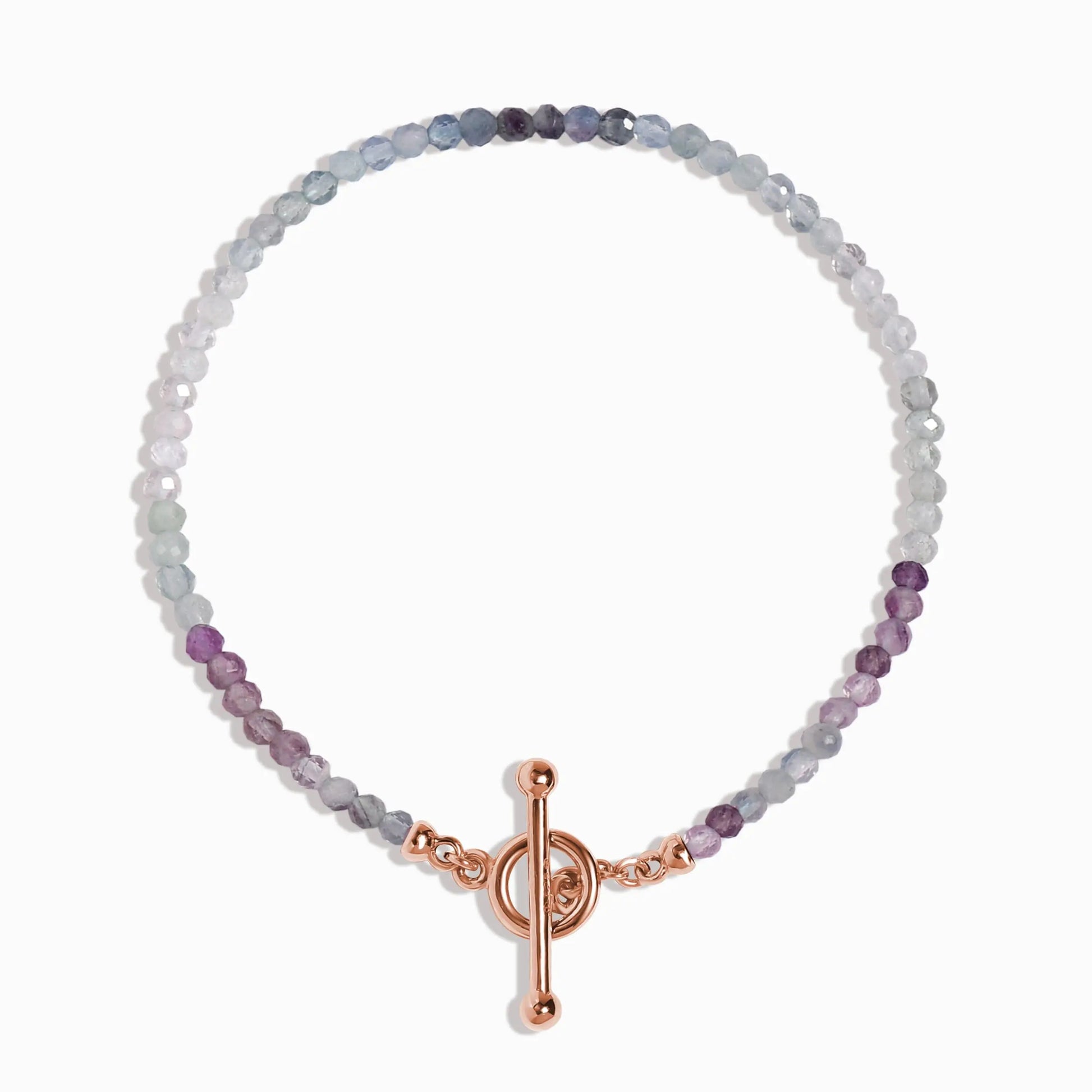 Fluorite T-Lock Beads Bracelet - Raise Your Vibrations Moon Magic