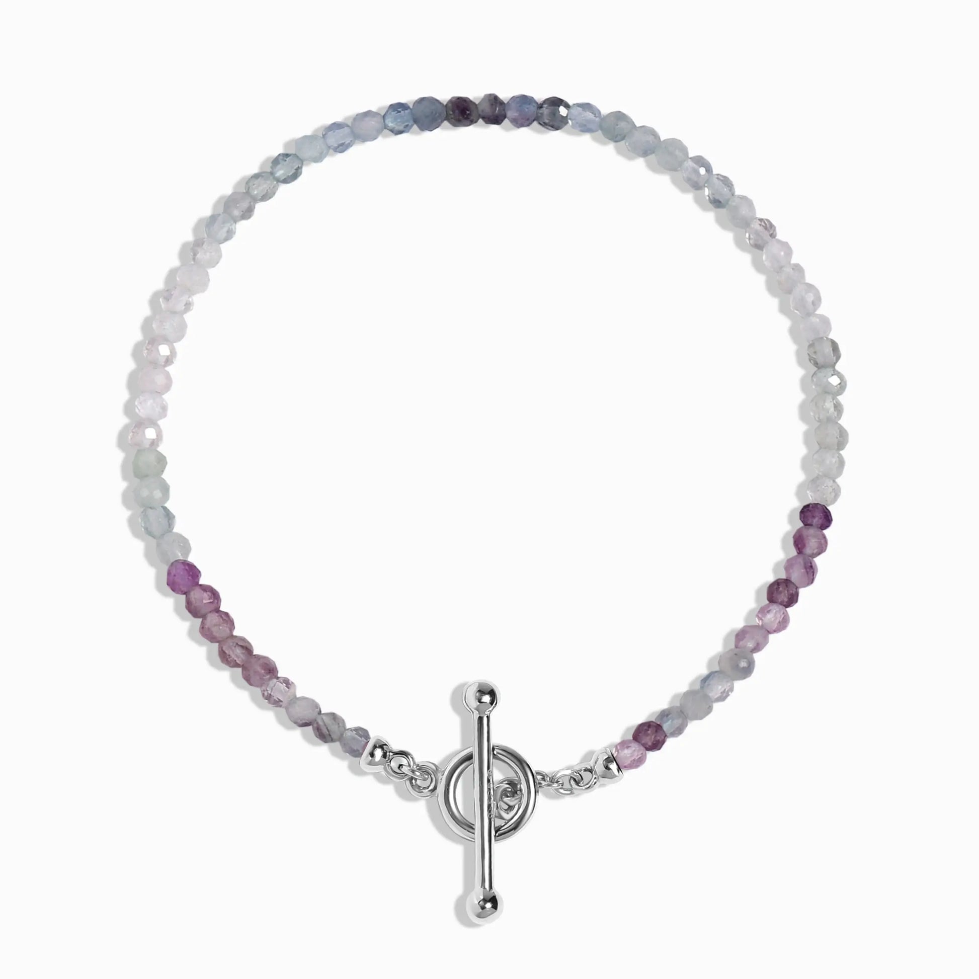Fluorite T-Lock Beads Bracelet - Raise Your Vibrations Moon Magic