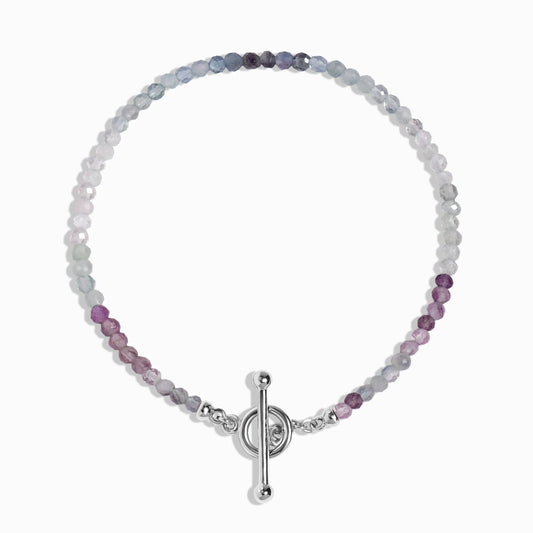 Fluorite T-Lock Beads Bracelet - Raise Your Vibrations Moon Magic