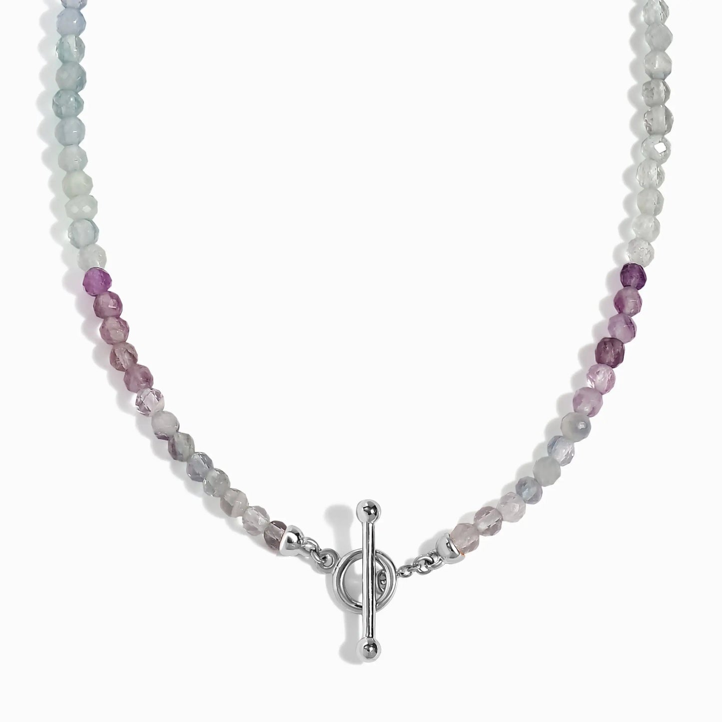 Fluorite T-Lock Beads Necklace - Raise Your Vibrations Moon Magic