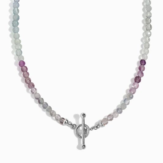 Fluorite T-Lock Beads Necklace - Raise Your Vibrations Moon Magic