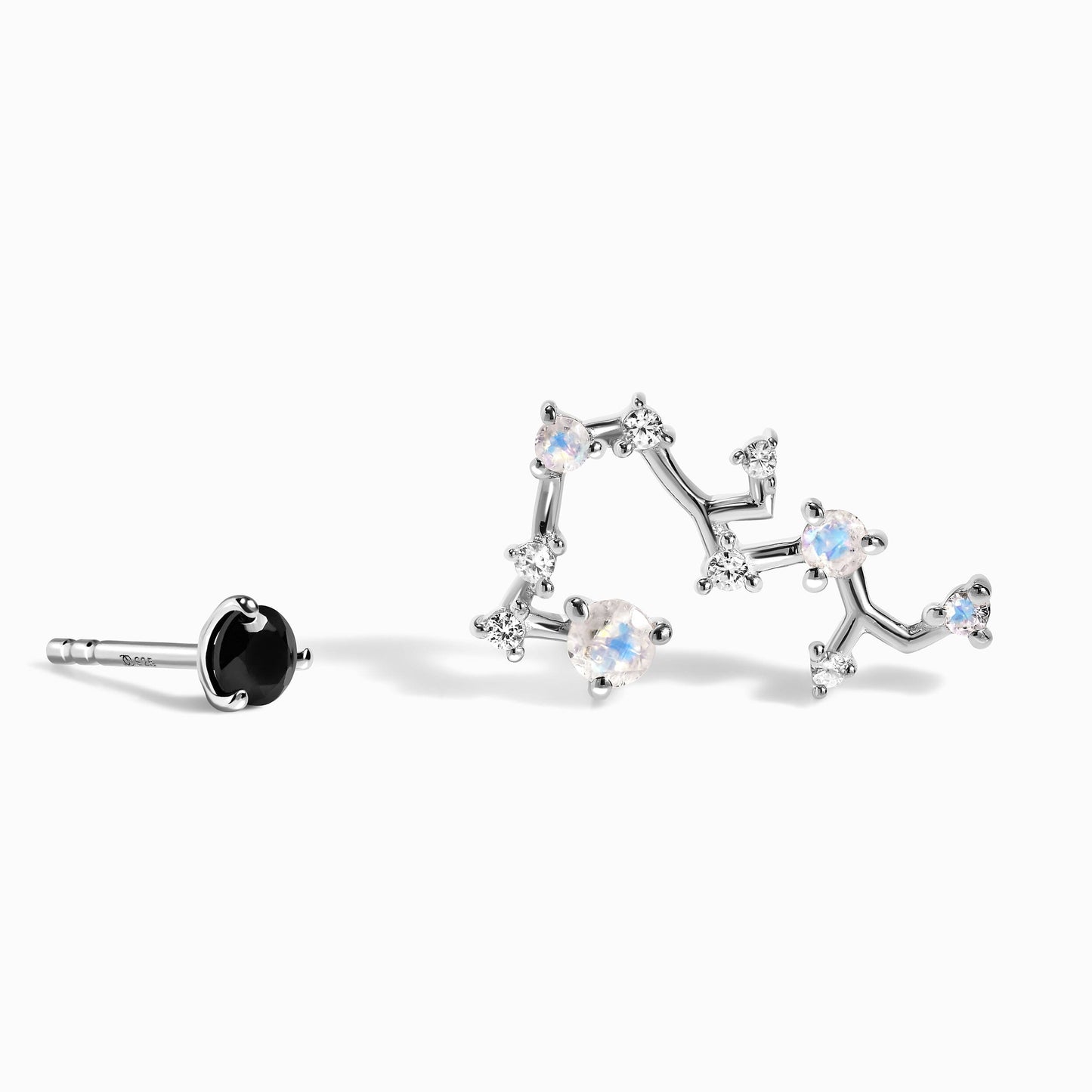 Zodiac Birthstone Studs - Sagittarius Black Onyx Moon Magic
