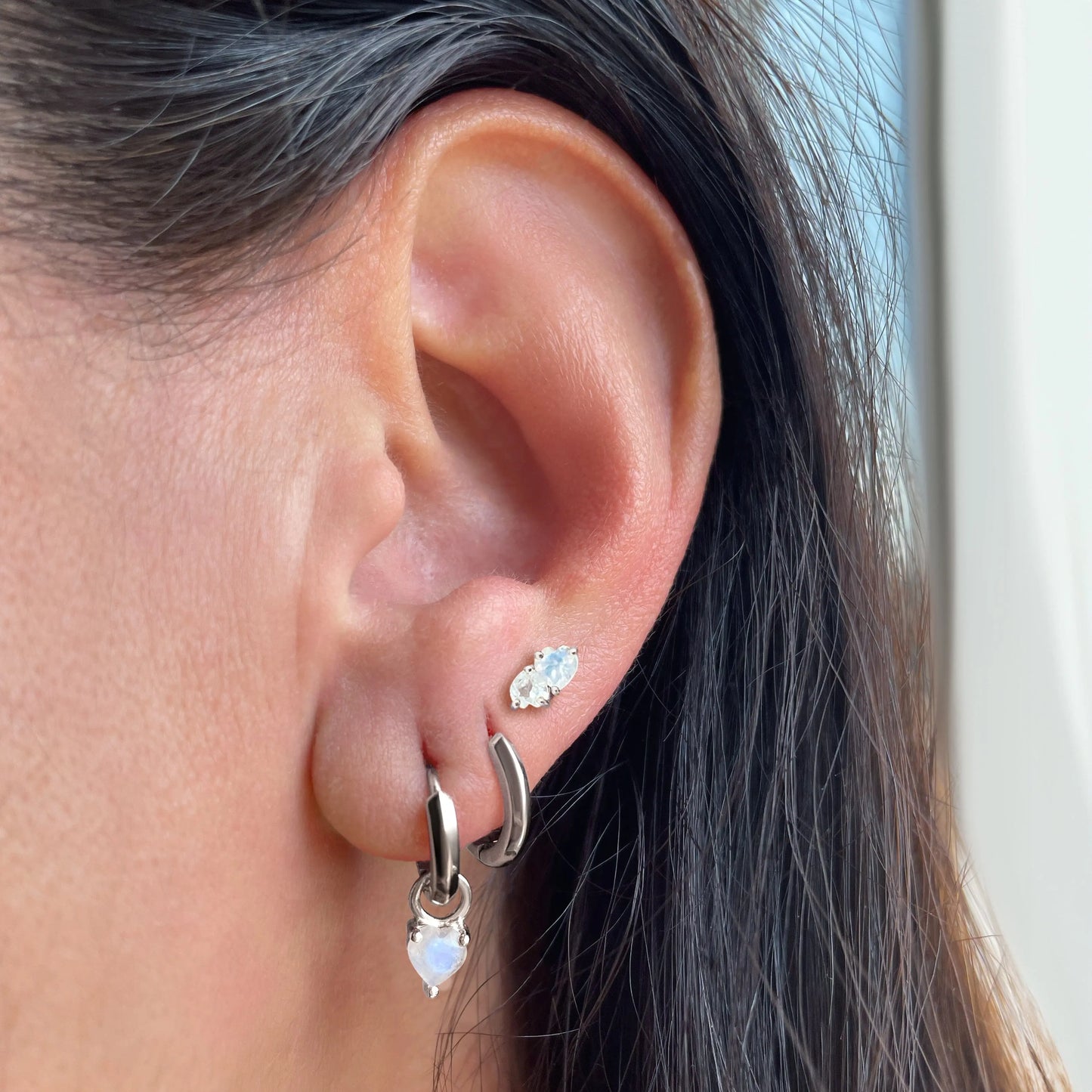 With My Whole Heart Earrings Moon Magic