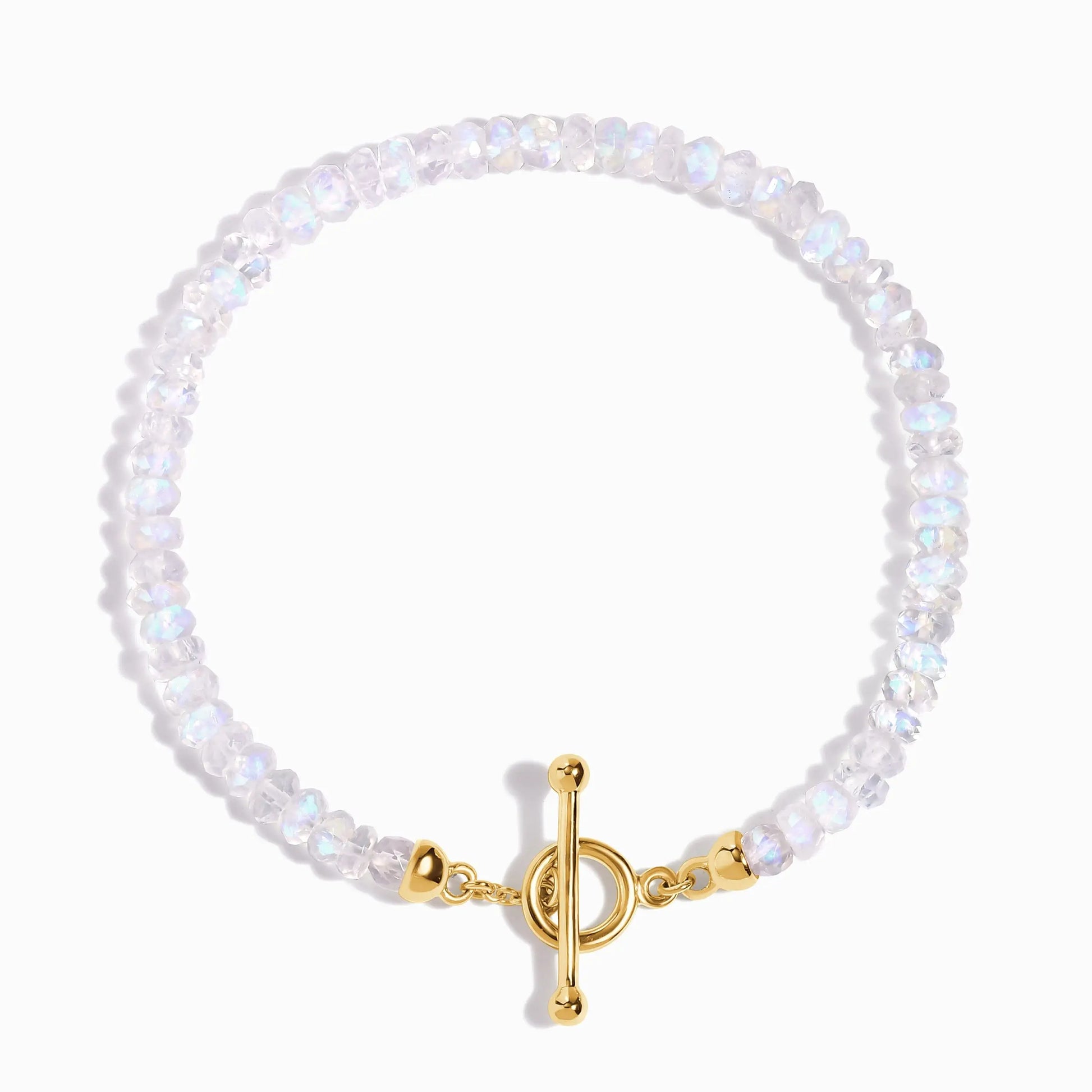 Rainbow Moonstone T-Lock Beads Bracelet - Raise Your Vibrations Moon Magic