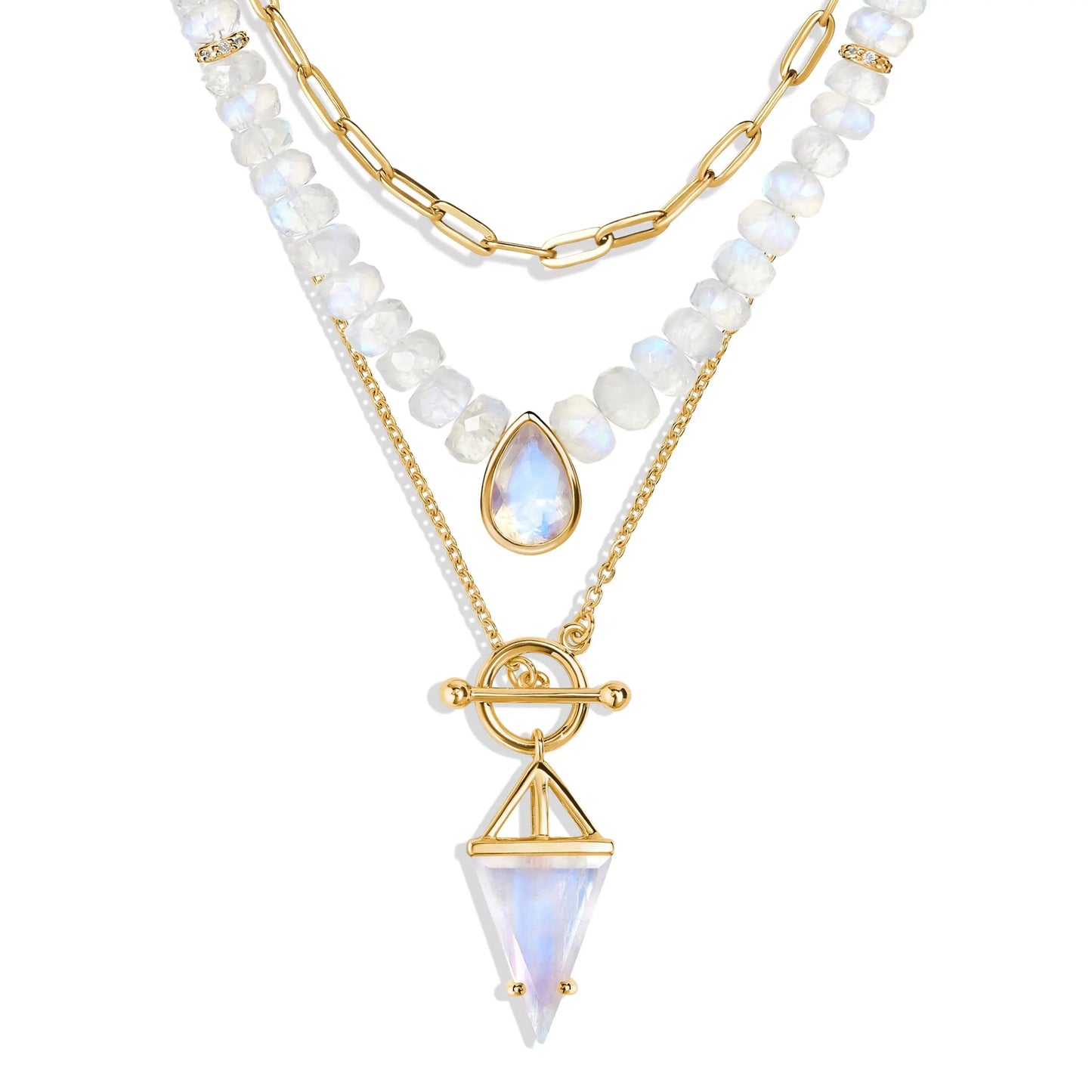 Free Spirit & Heroine T Lock Necklaces & Widelink Chain Moon Magic