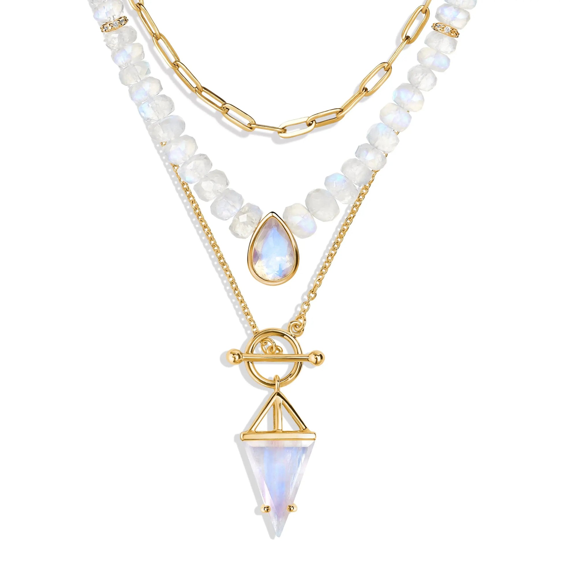 Free Spirit & Heroine T Lock Necklaces & Widelink Chain Moon Magic