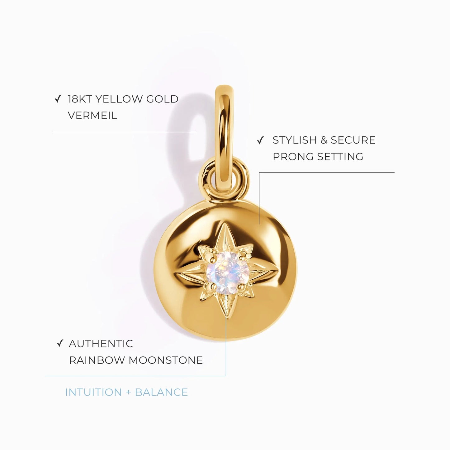 Moonstone Pendant - North Star Moon Magic