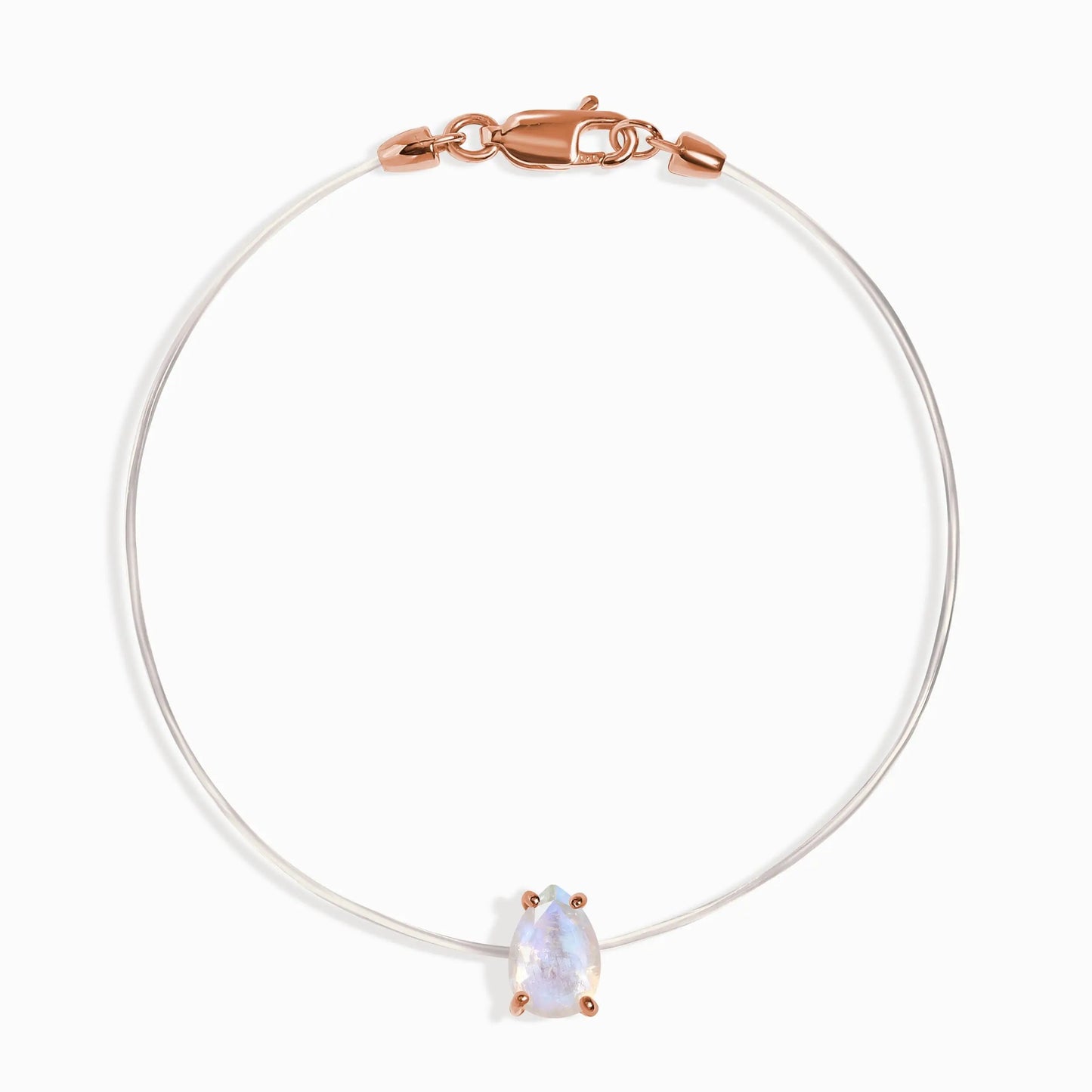 Moonstone Bracelet Floating Sway - June Birthstone Moon Magic