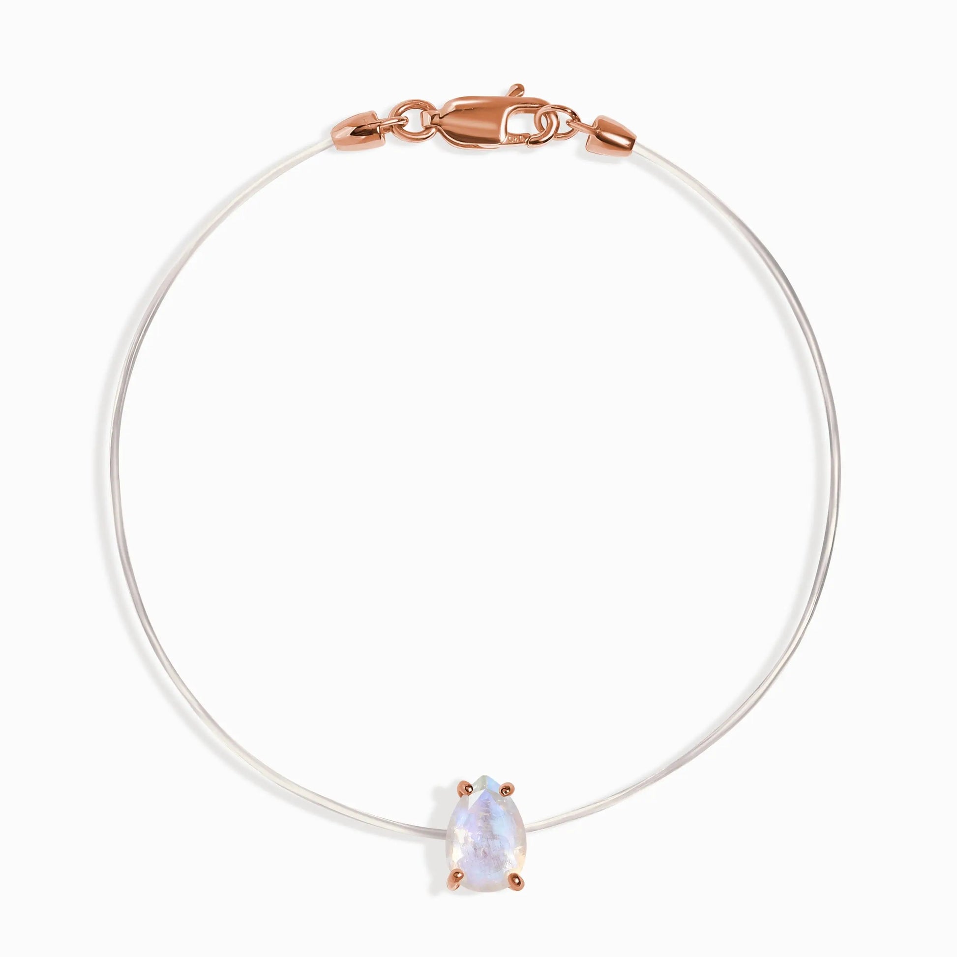 Moonstone Bracelet Floating Sway - June Birthstone Moon Magic