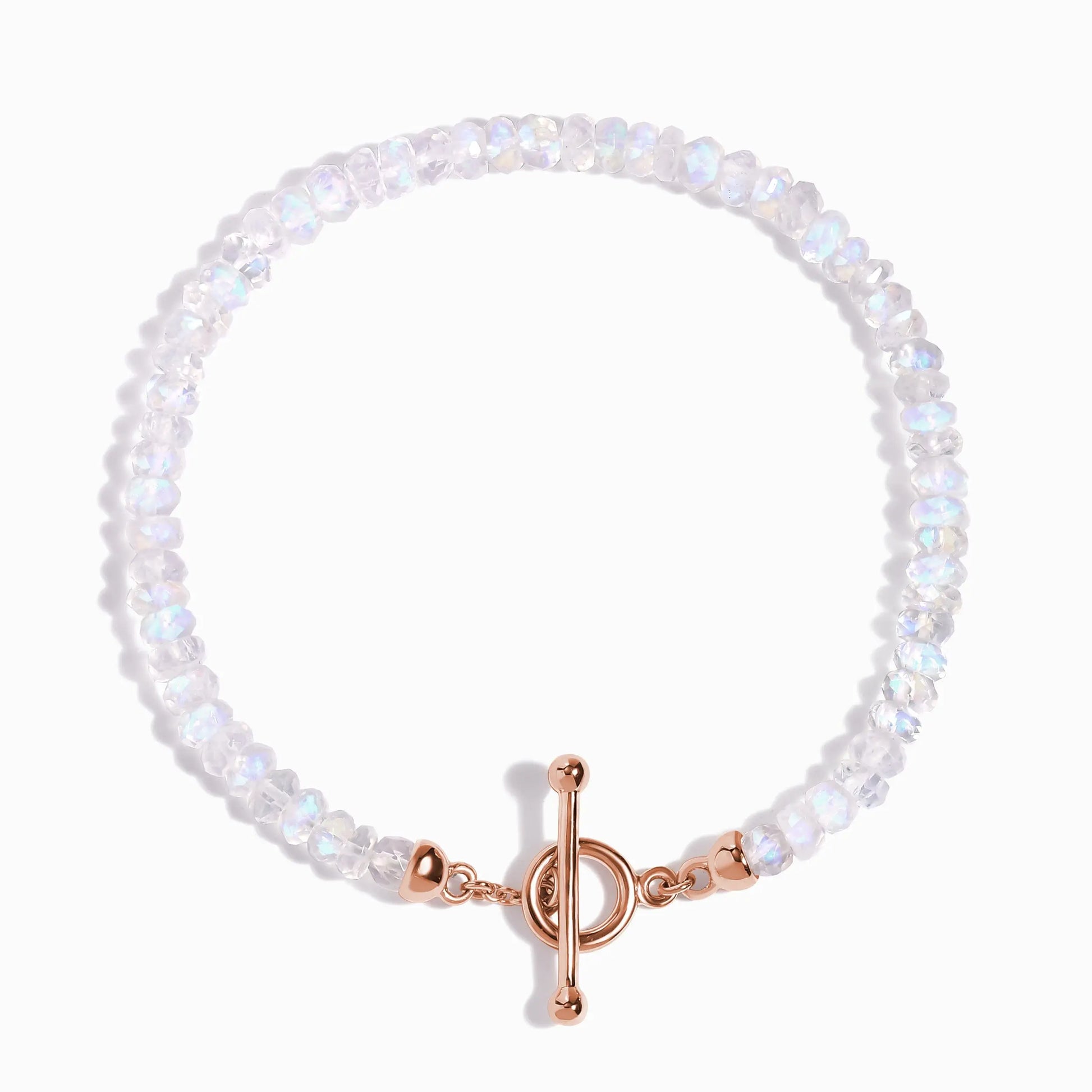 Rainbow Moonstone T-Lock Beads Bracelet - Raise Your Vibrations Moon Magic