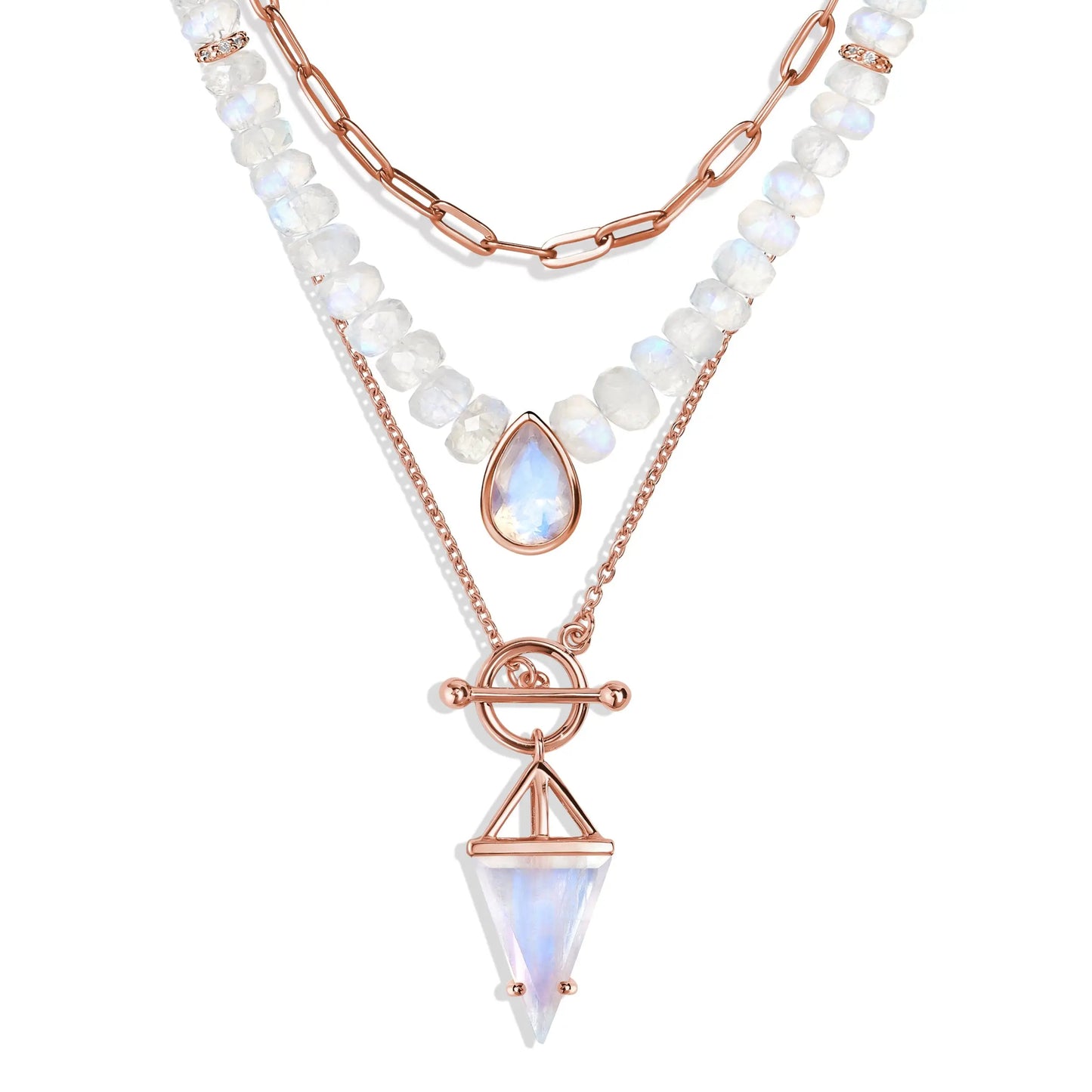 Free Spirit & Heroine T Lock Necklaces & Widelink Chain Moon Magic