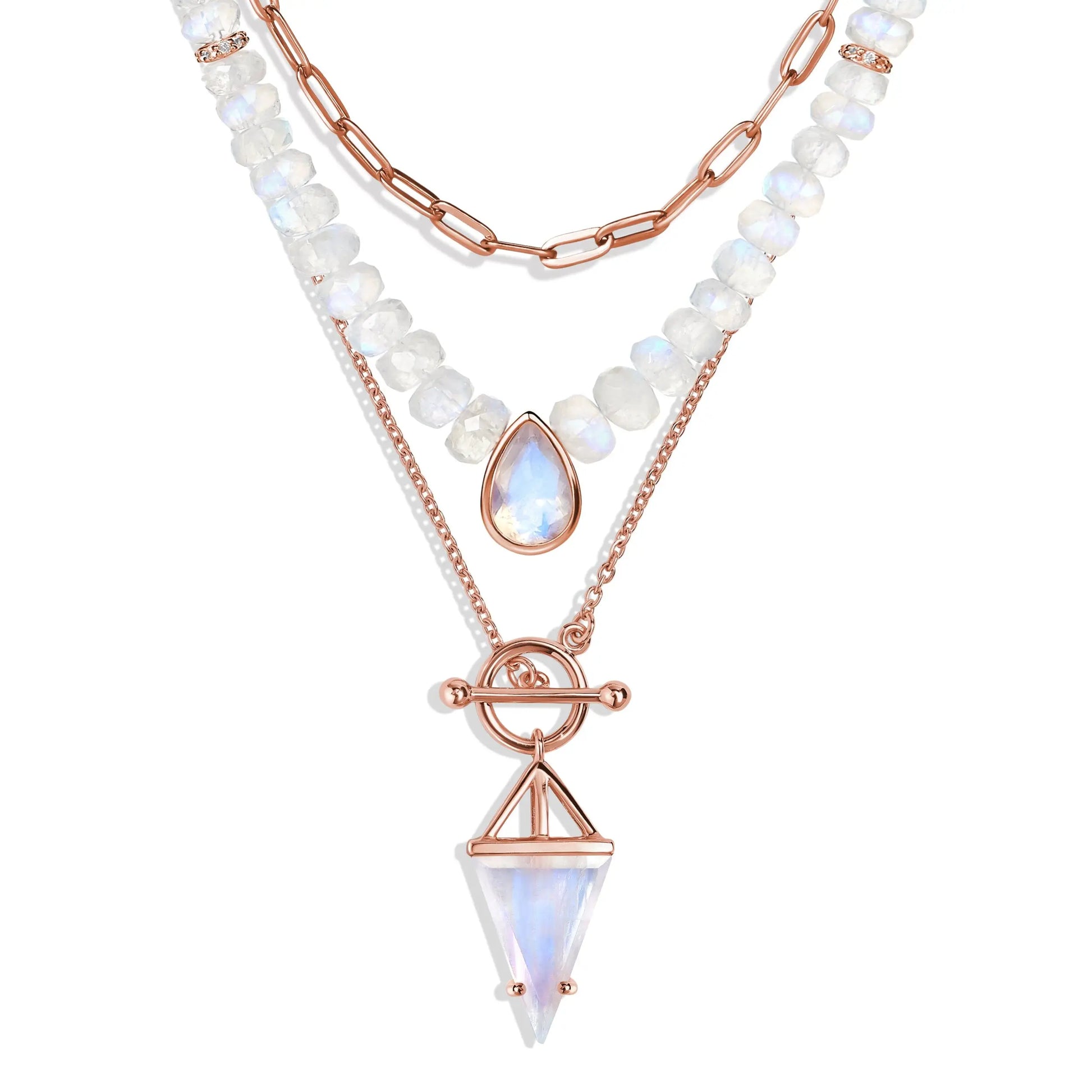 Free Spirit & Heroine T Lock Necklaces & Widelink Chain Moon Magic